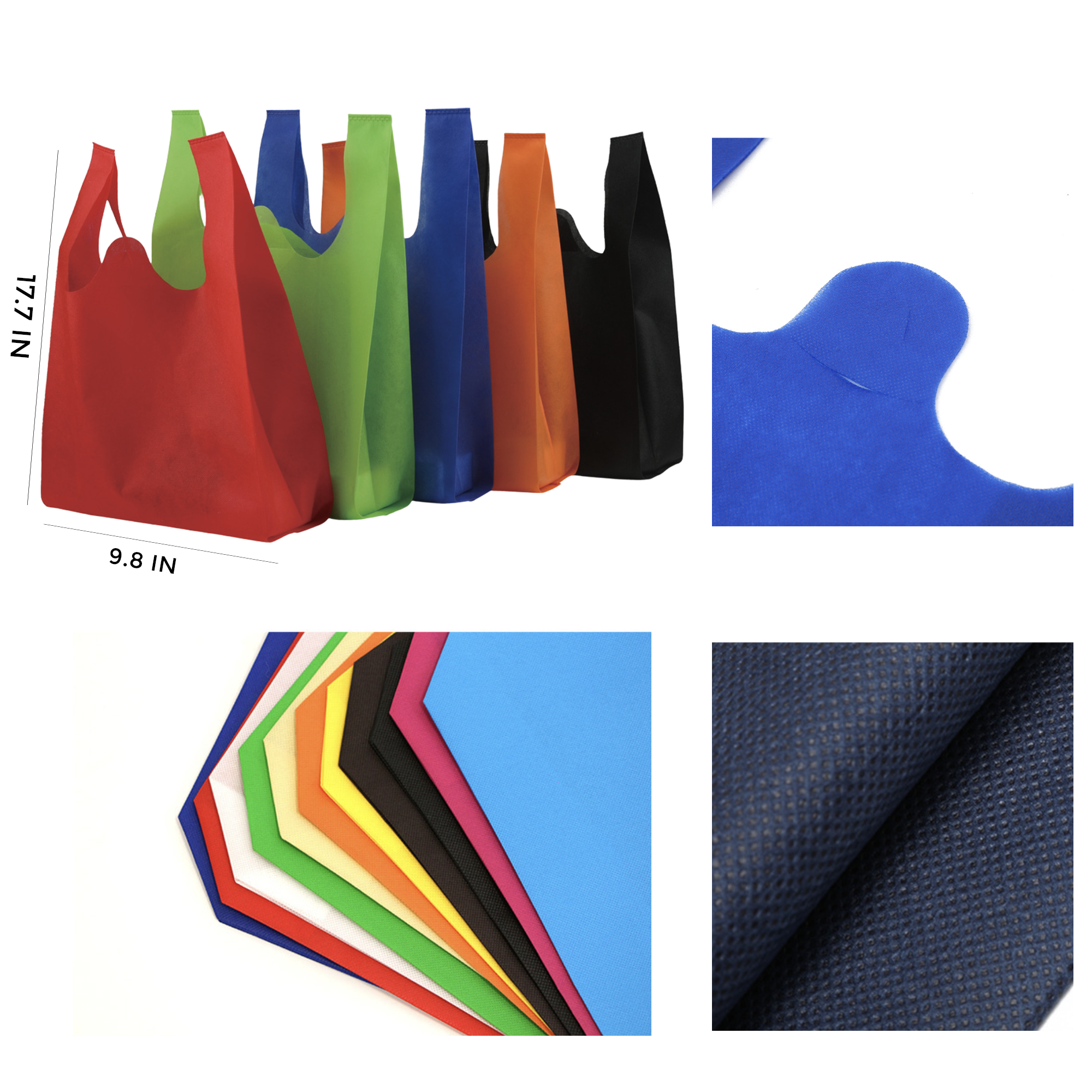 MOQ 10 PCS Eco - friendly Non - woven Vest Bag 2