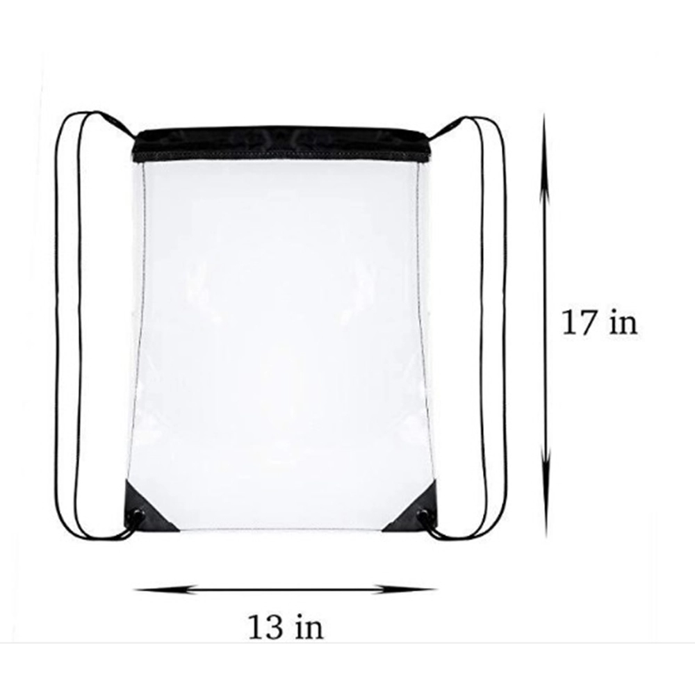 Promotional Clear Plastic Drawstring Bag 9