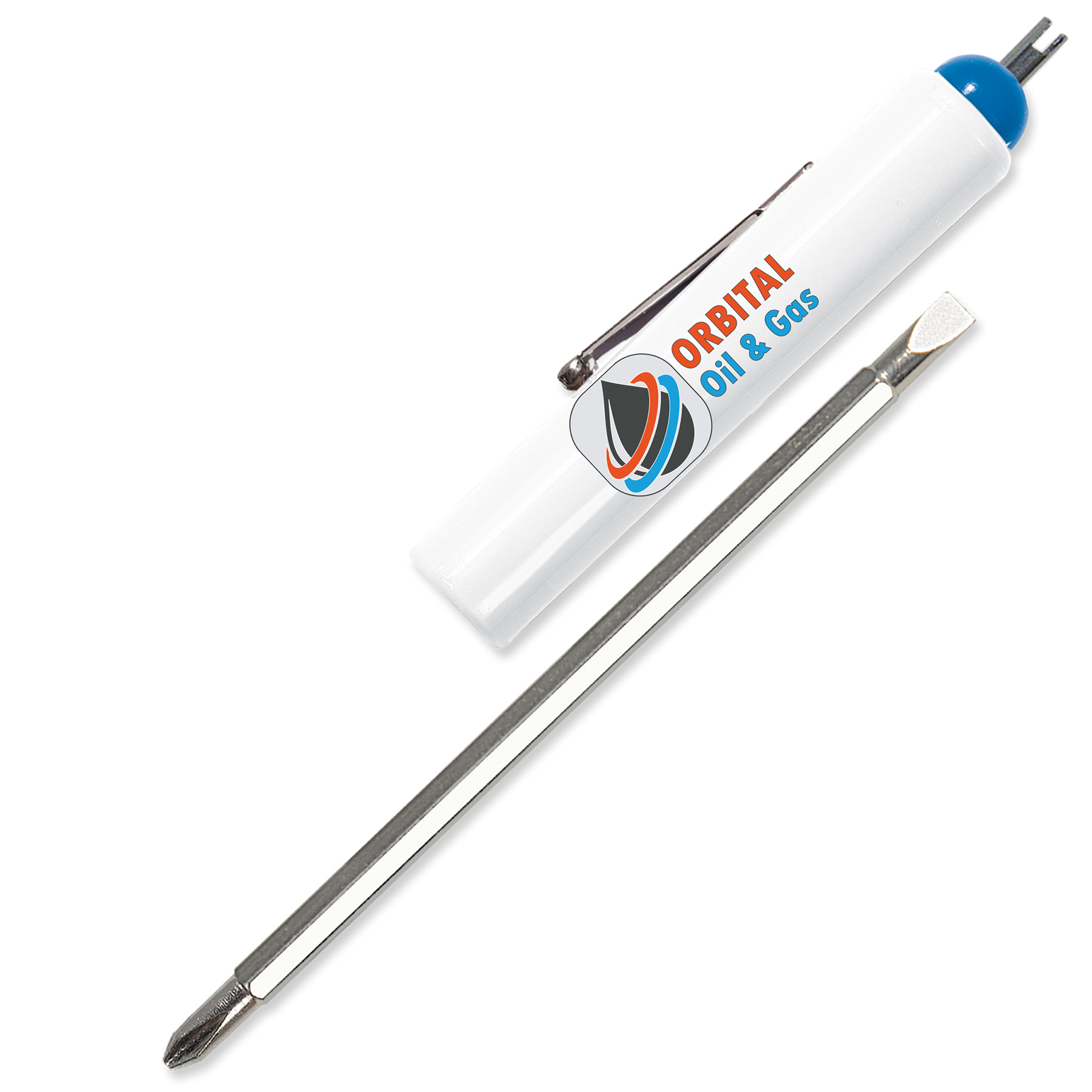 Jumbo Pocket Screwdriver Reversible Flat Blade + Valve Stem 14