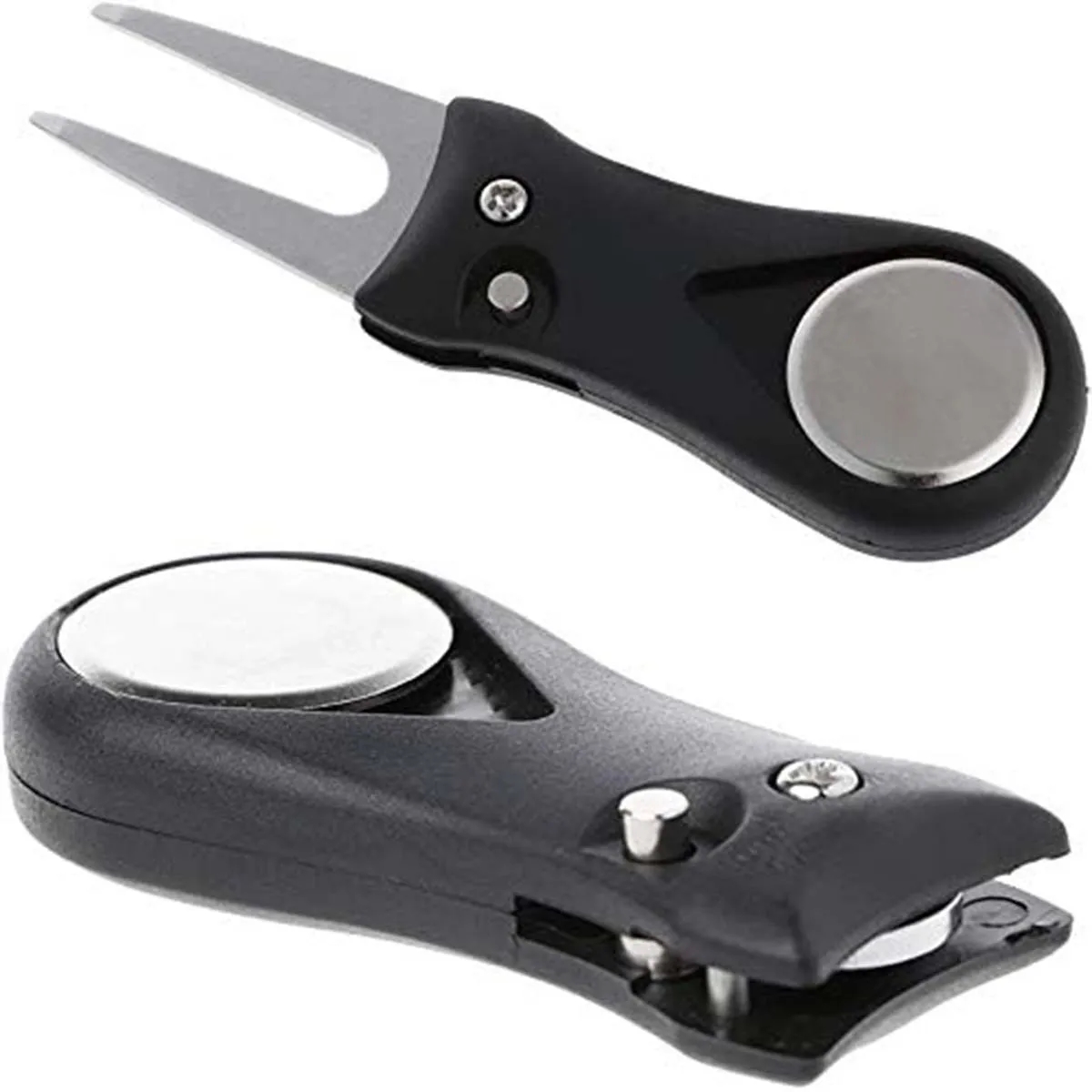 Foldable Golf Ball Marker Switchblade Divot Tool Pitch Fix 5