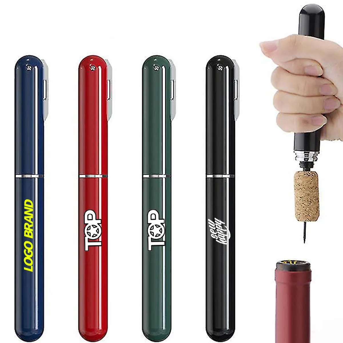 2 in 1 Air Pressure Simple Wine Opener with Foil Cutter 1