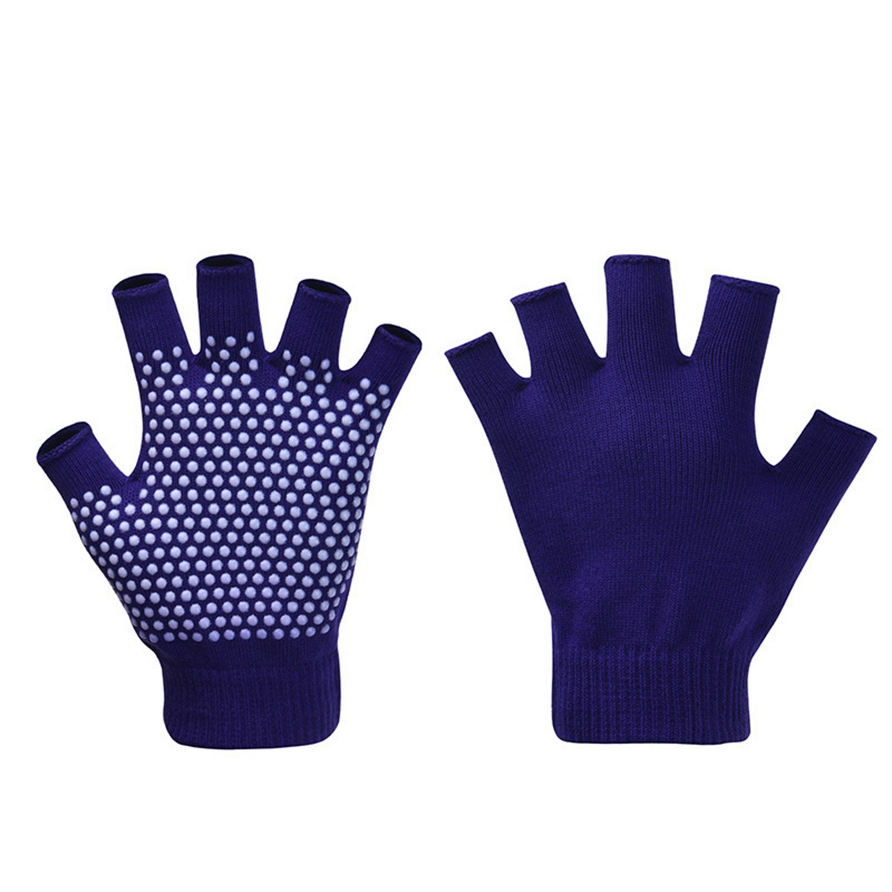 Winter Half Finger Gloves Knitted Fingerless 10