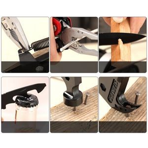 Stainless Steel Hex Wrench Hammer Pliers Multi Tool 21