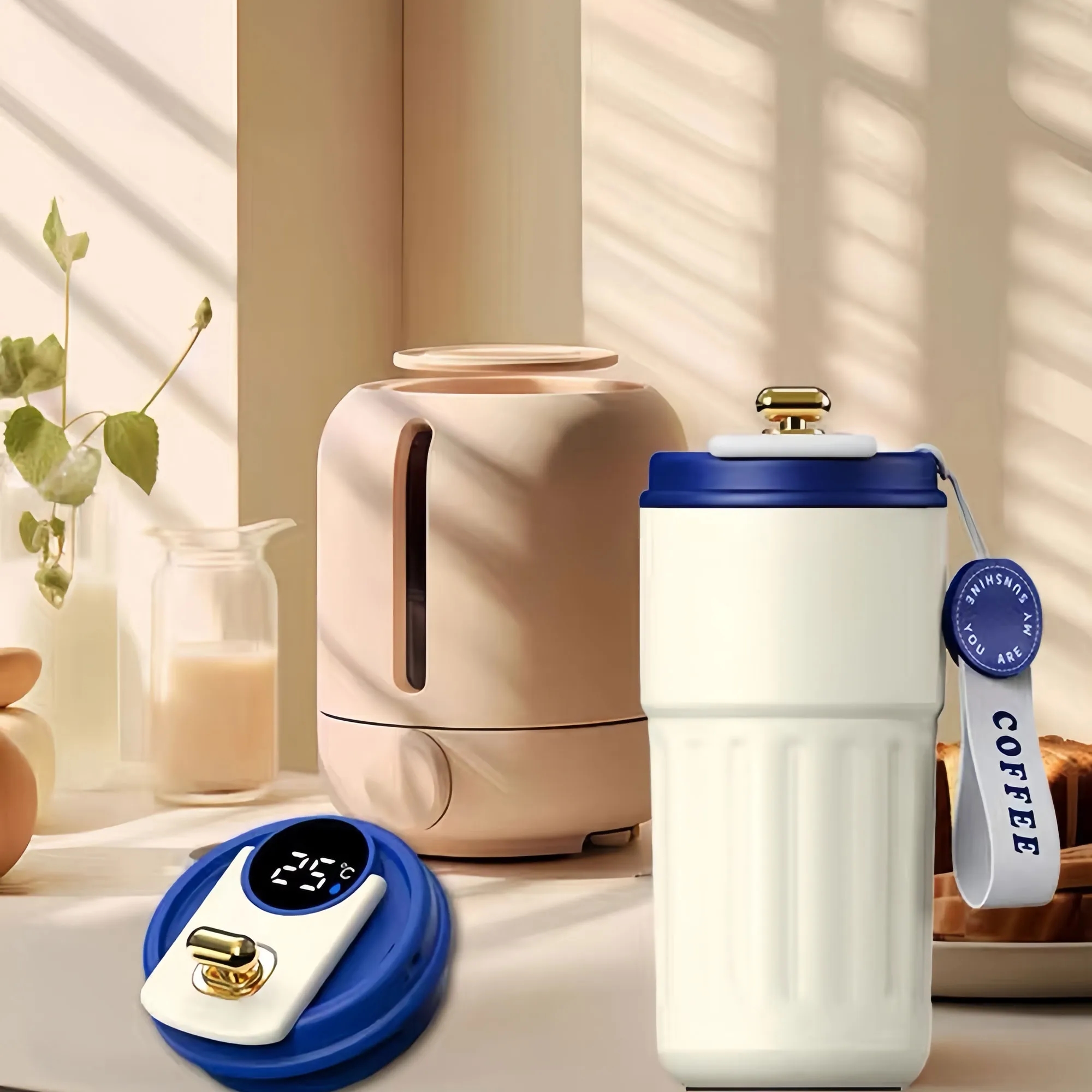 Premium Custom Logo Coffee Cup Umbrella Corporate Gift Set 6