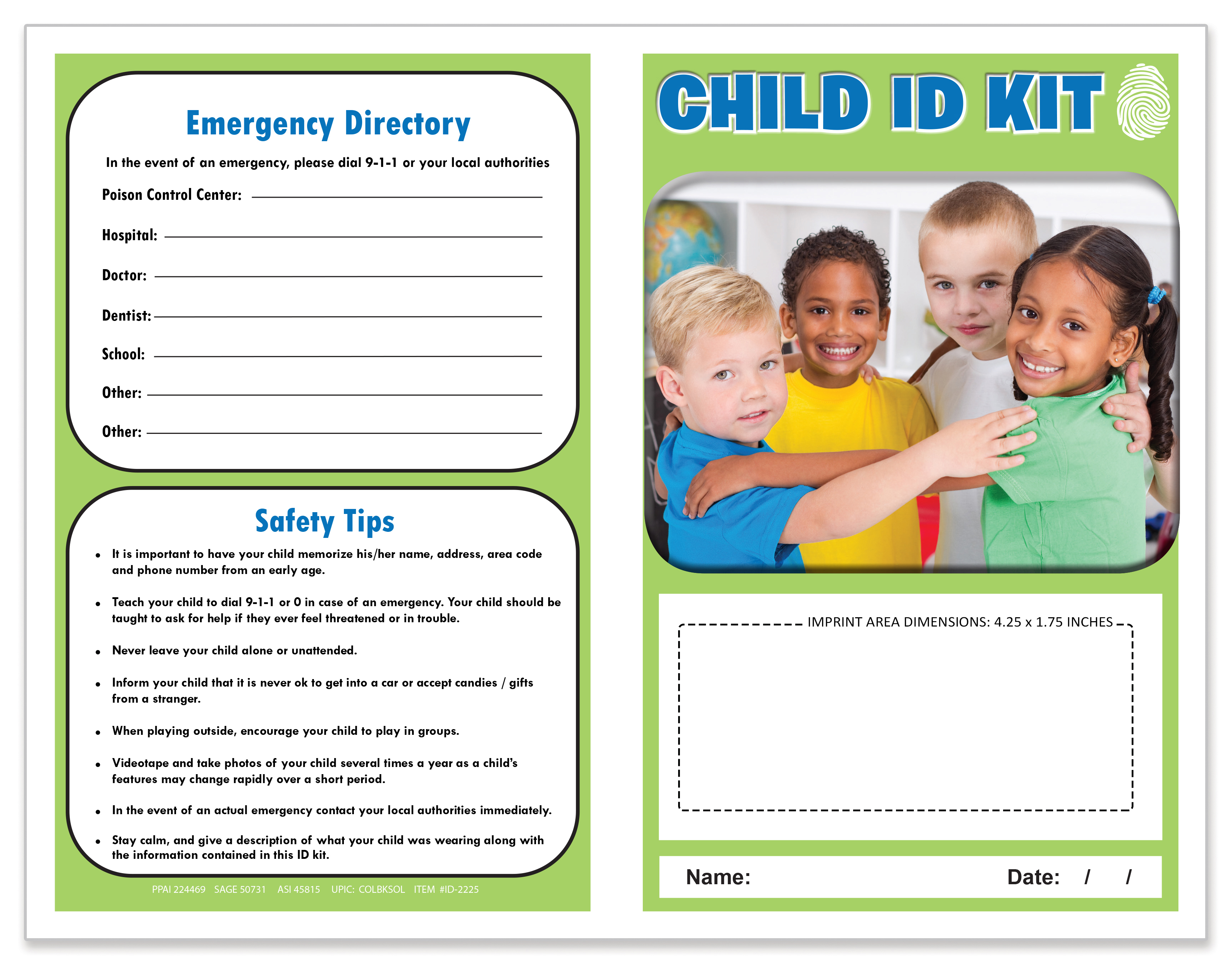 CHILD ID SAFETY KIT - Children 2 2