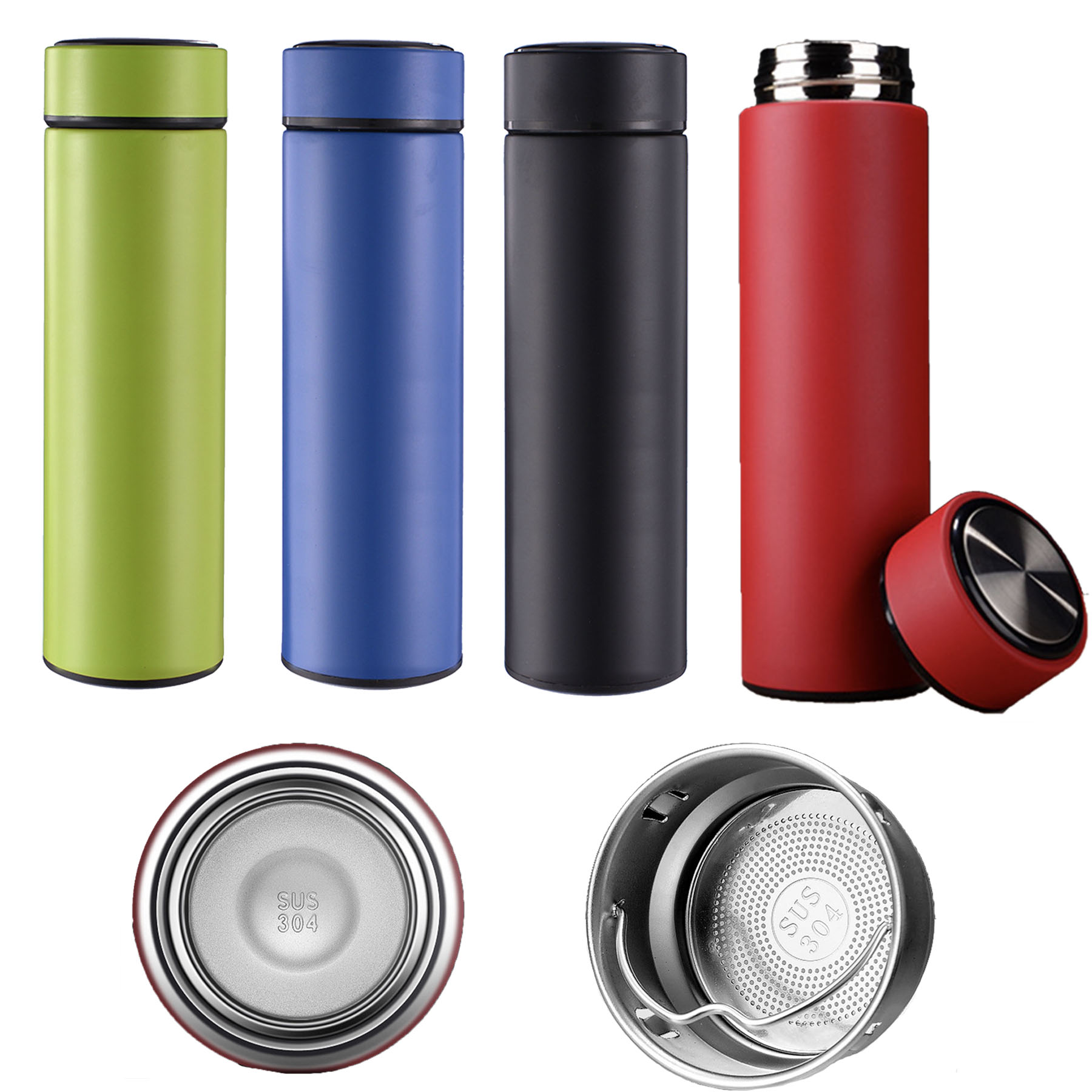 16 OZ Stainless Steel Sports Water Bottle Double Wall Vacuum Insulated Water Bottle 2