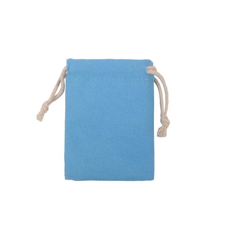 Cotton Drawstring Bag 4.8x3.6 Inch Lightweight Pouch 4