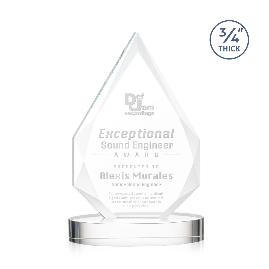 Hawthorne Award on Alberton Base - Clear 4
