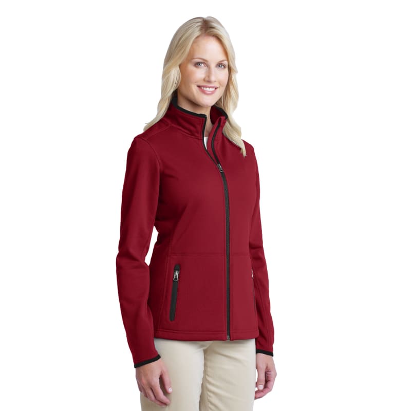 Port Authority Women's Pique Fleece Jacket. 4