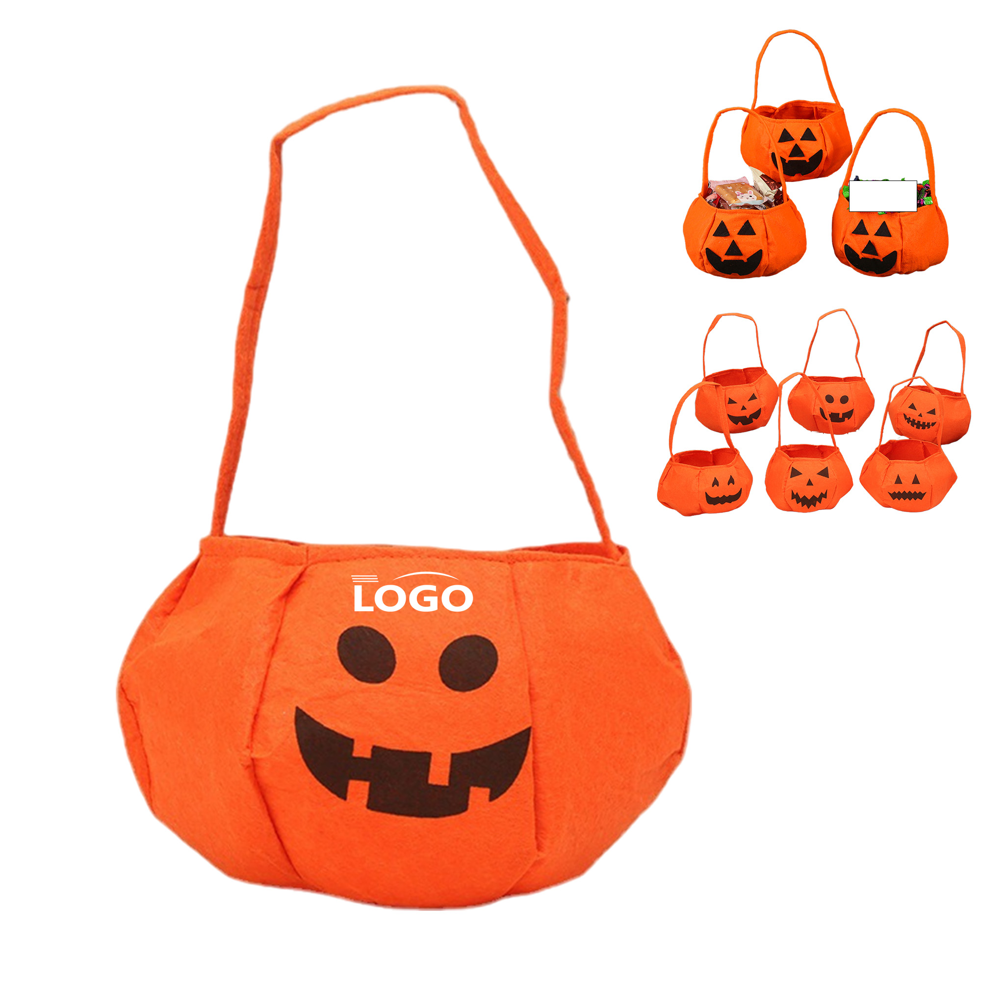 Halloween Non-Woven Pumpkin Shaped Bag 2