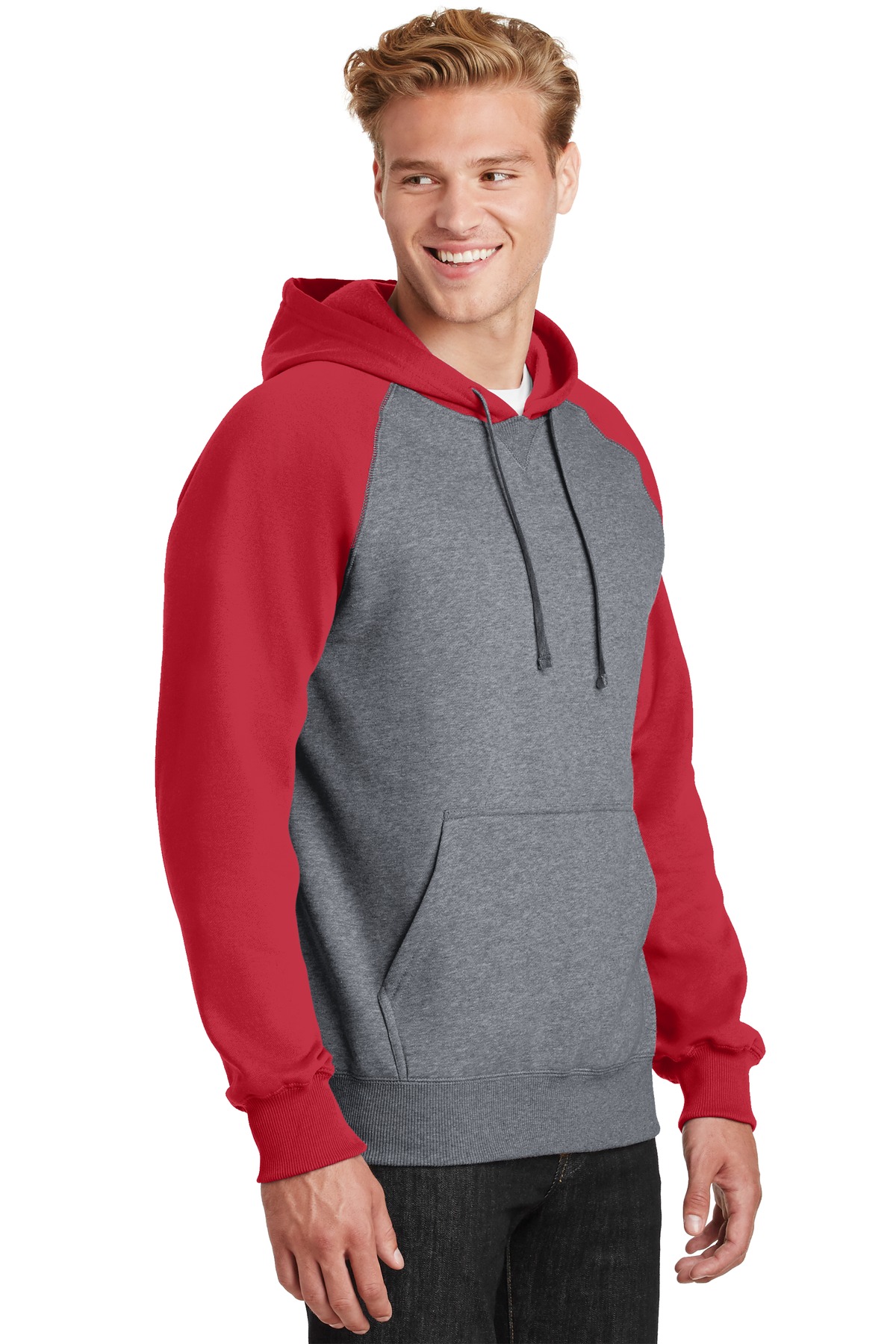 Sport-Tek Raglan Colorblock Pullover Hooded Sweatshirt. ST267 40