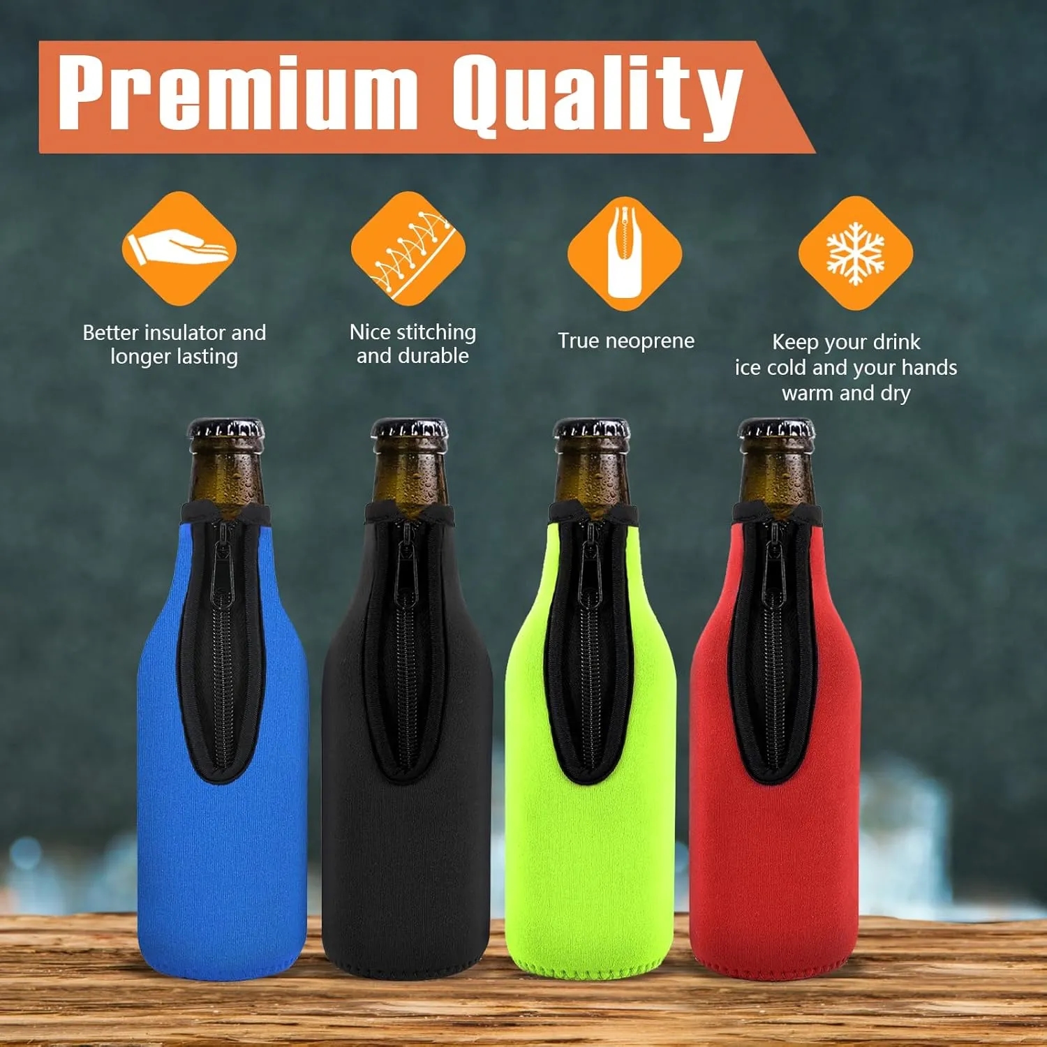 Neoprene Waterproof Insulated Beer Bottle Sleeve 5