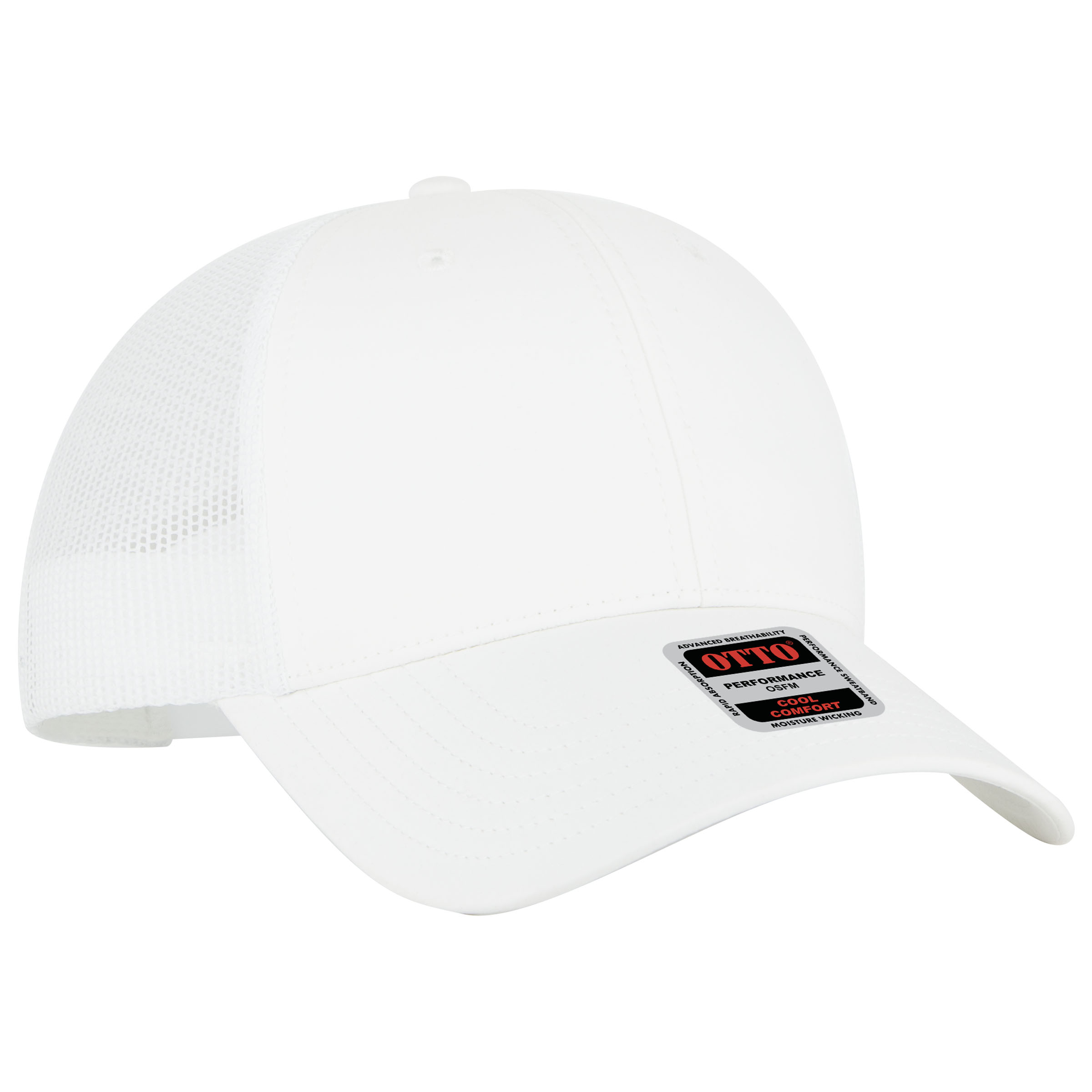 OTTO CAP 6 Panel Low Profile Mesh Back Trucker Hat 83-3