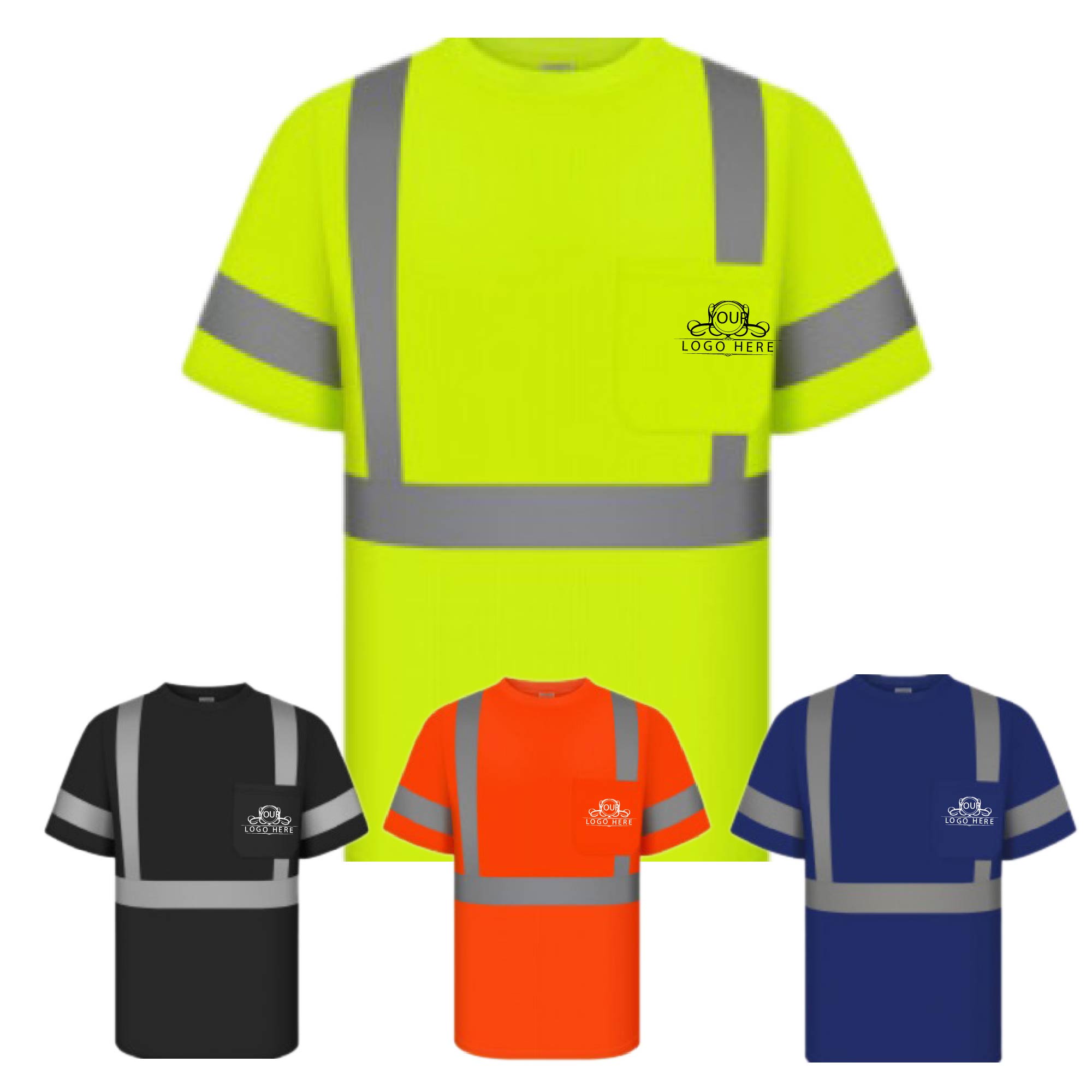 High Visibility Cotton Comfort Short Sleeved T-Shirt 1
