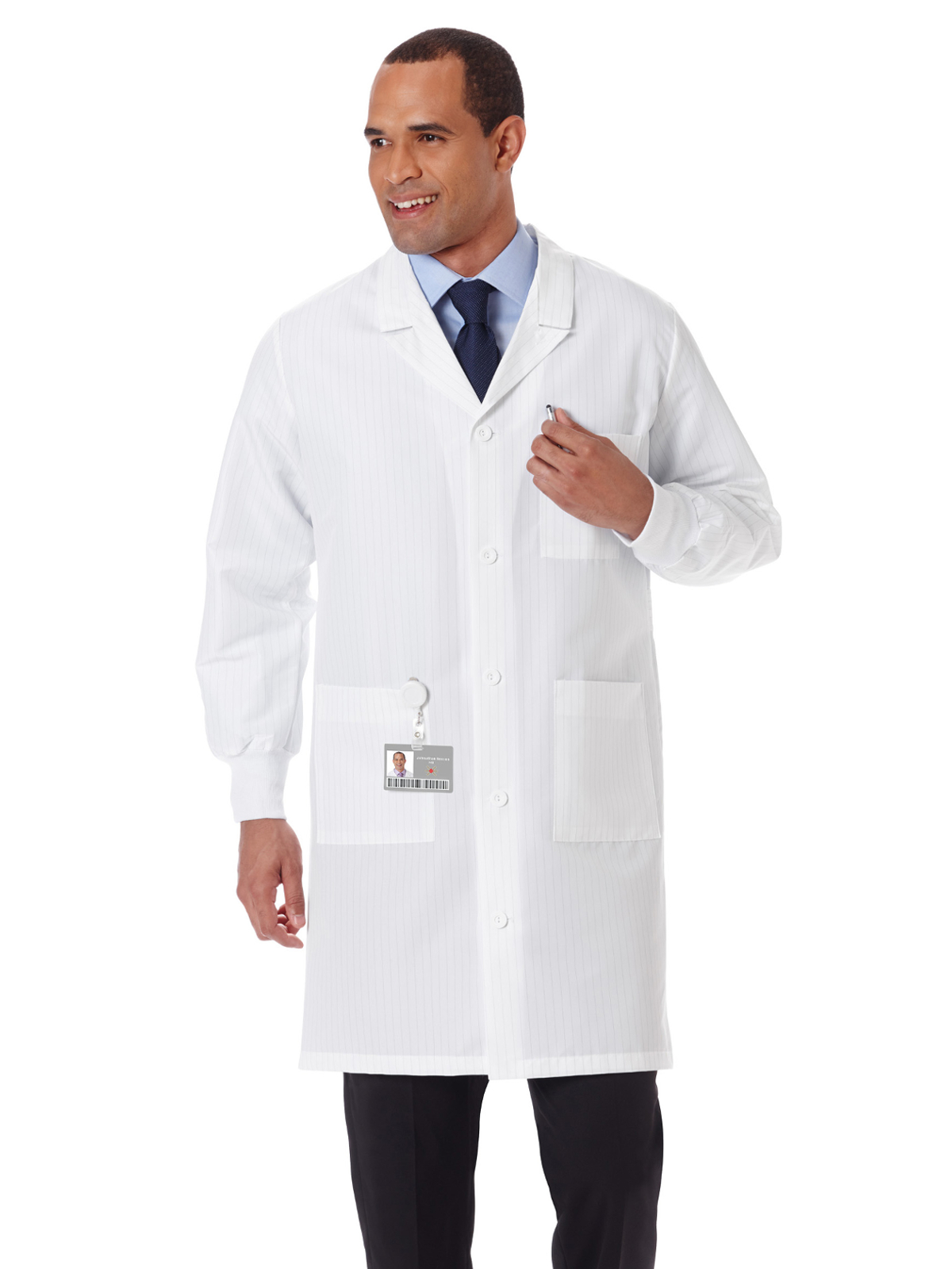 Meta Labwear - Unisex Three-Pocket 40" Full-Length Lab Coat