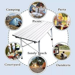 Aluminum Alloy Adjustable Folding Table 4
