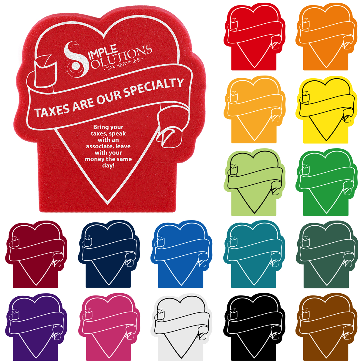 Foam Heart Mitt 32