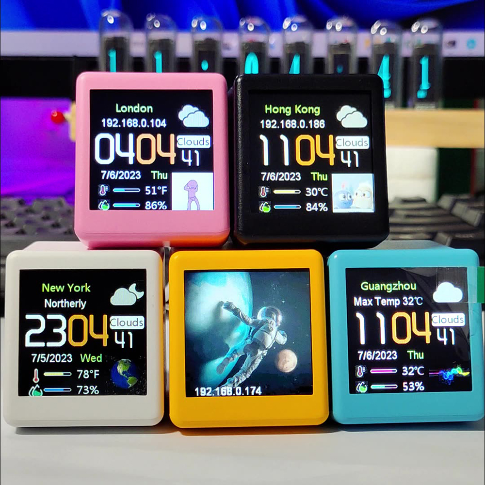 Multi-Function Information WiFi Smart Desktop Clock 2
