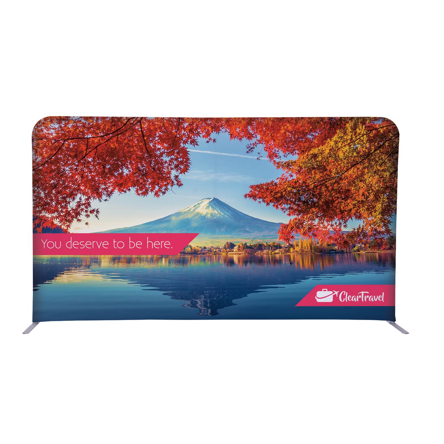 8'W x 54"H EuroFit™ Straight Wall Kit (Recycled Polyester Knit) 10