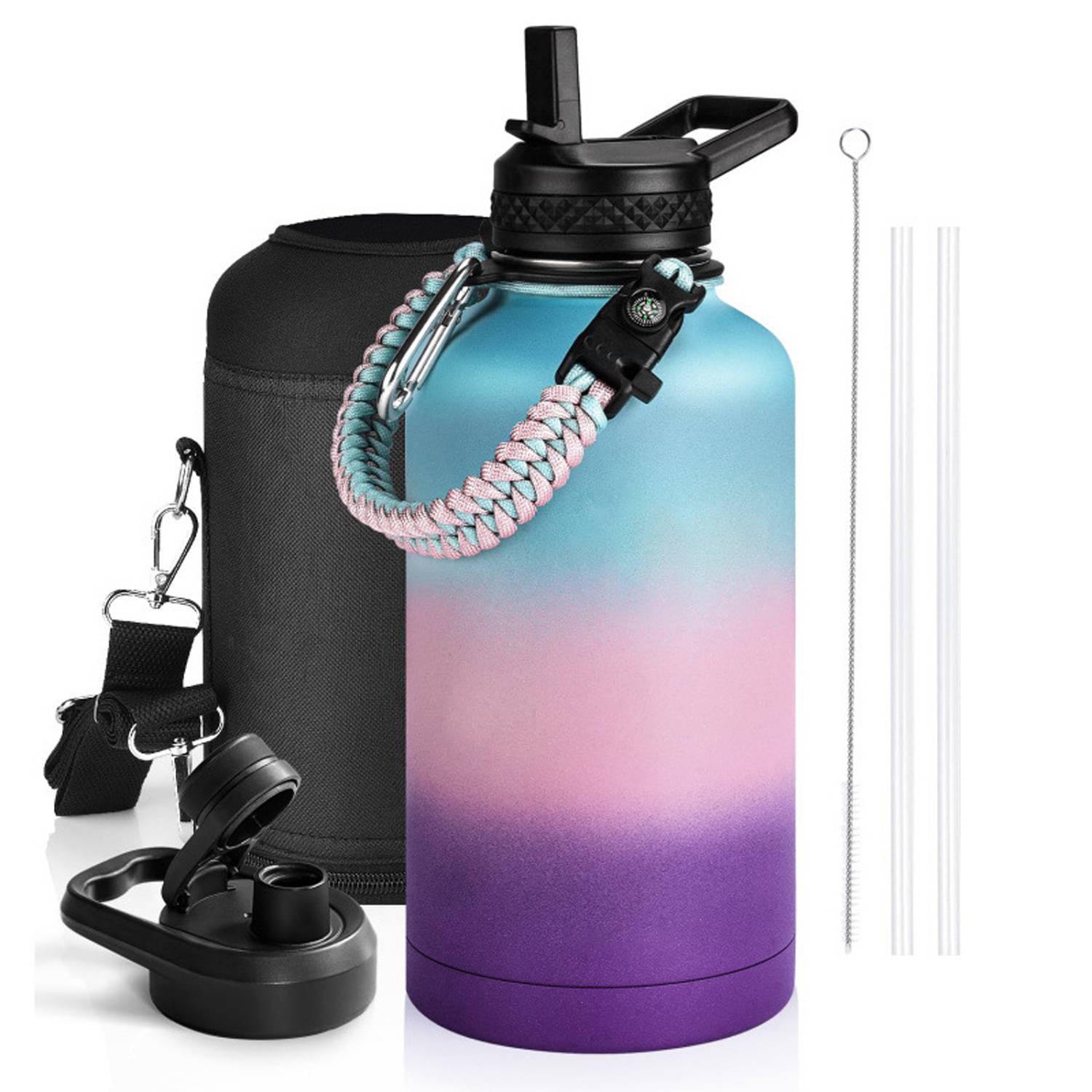 64oz Large Capacity Stainless Steel Insulated Water Bottle, custom water bottle with logo imprint 14