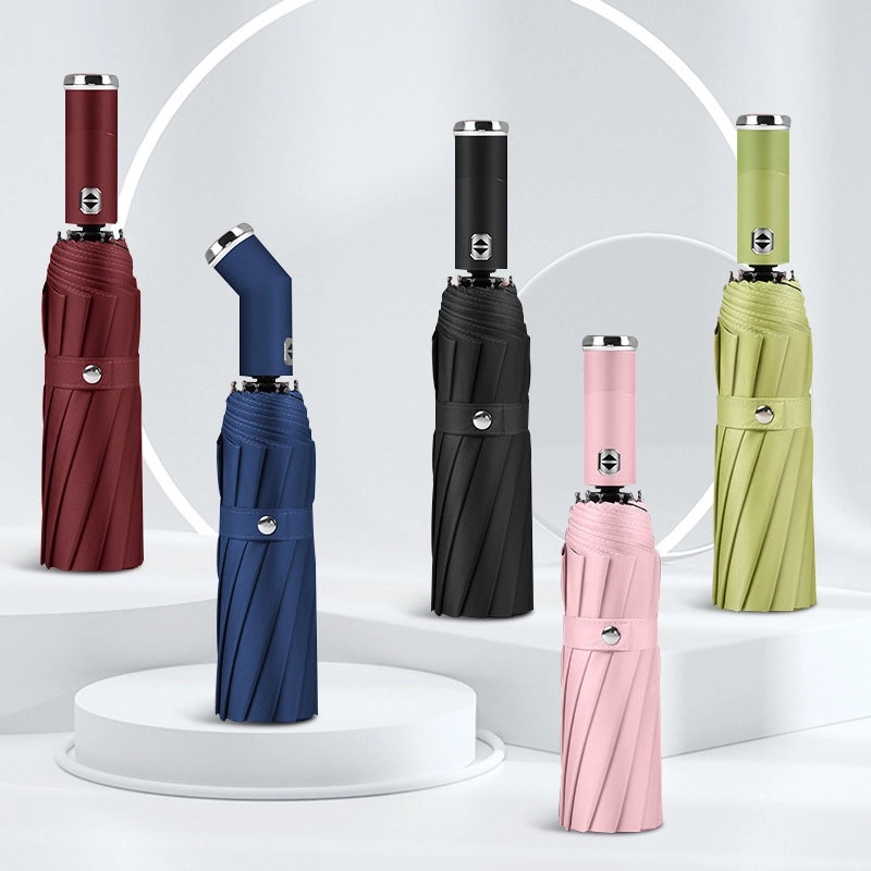 Custom Auto Open & Close umbrella with led light 4