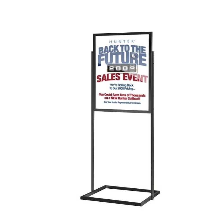 Top Loader, 4mm Coroplast Double-Sided sign holder stand 2