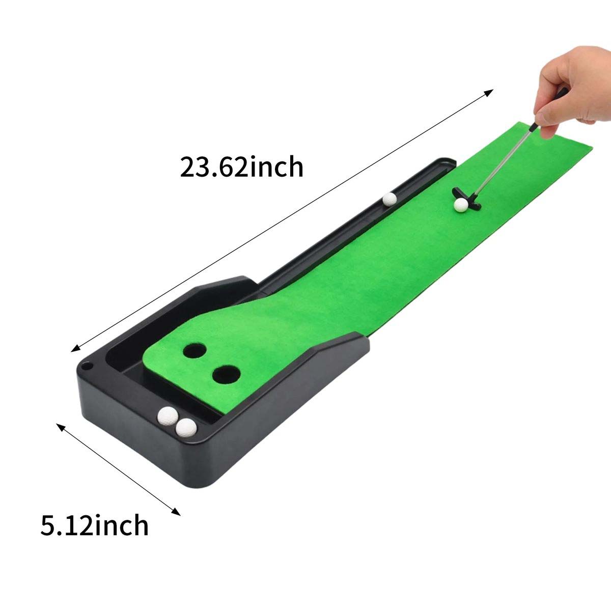 Durable Desktop Golf Practice Mat with Velvet Surface 2