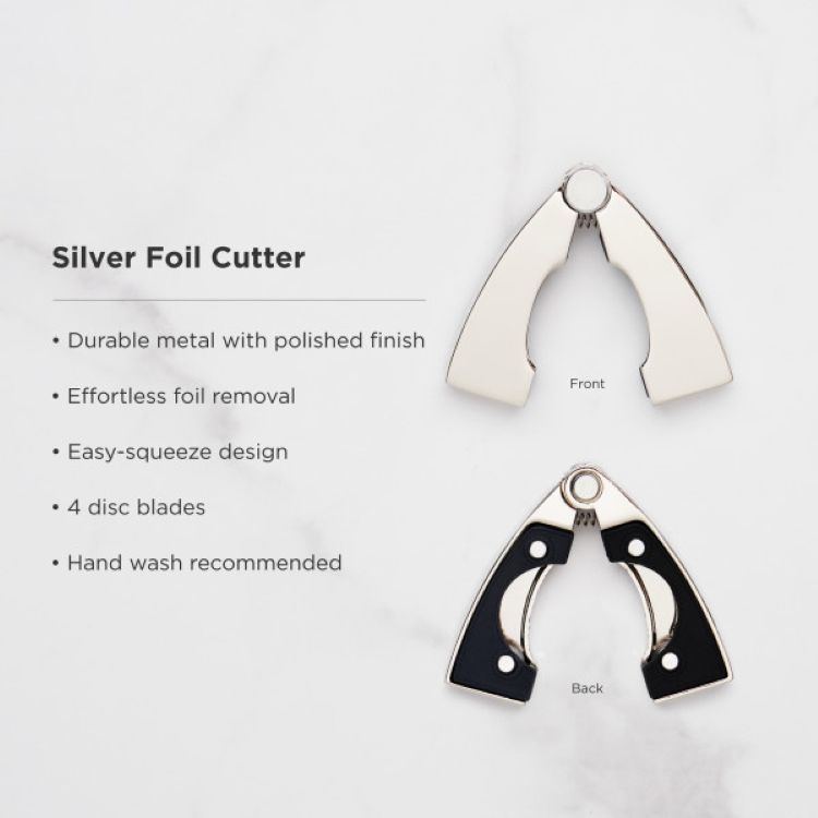 Viski® Silver Foil Cutter 6