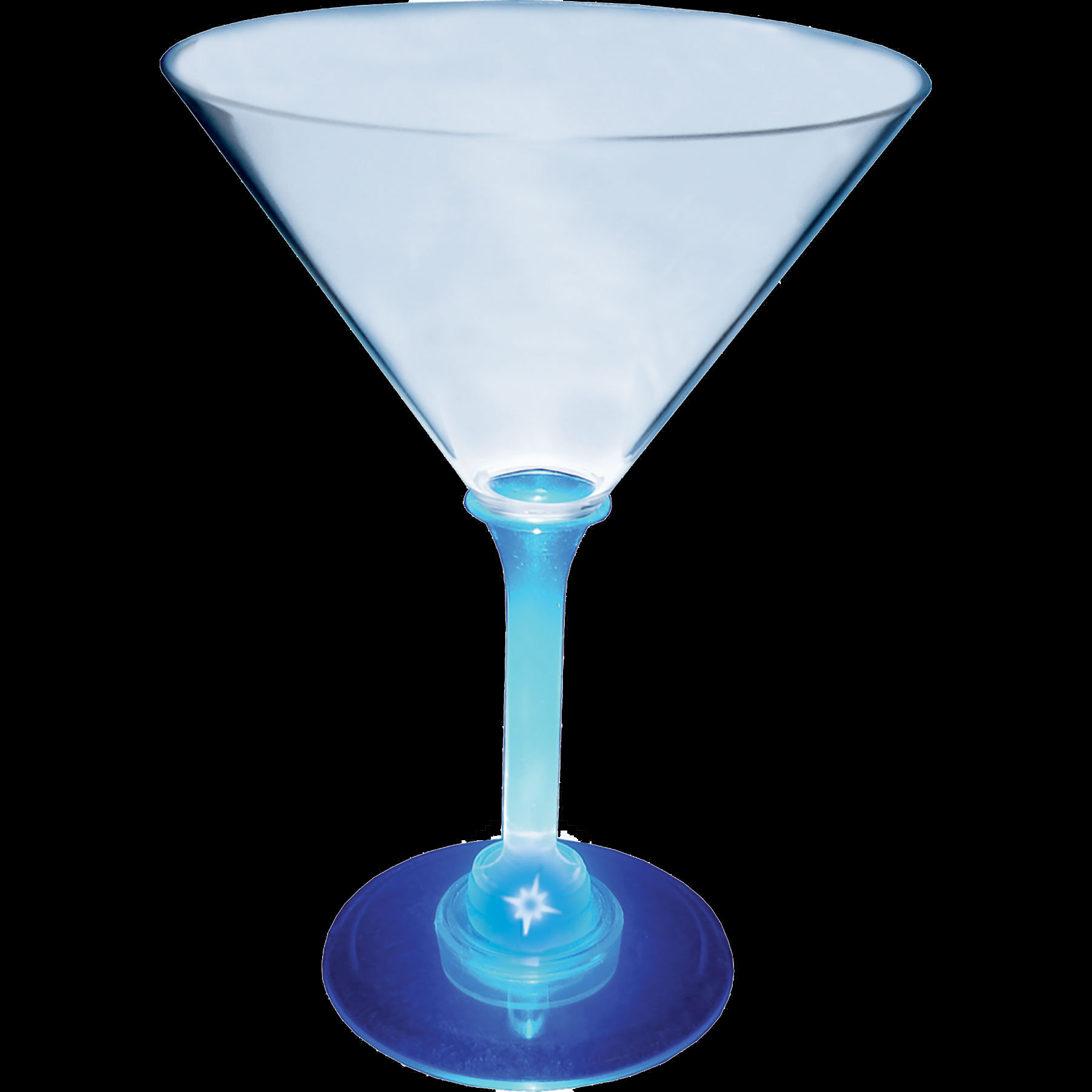 10oz Light Up Standard Stem Plastic Martini Glass