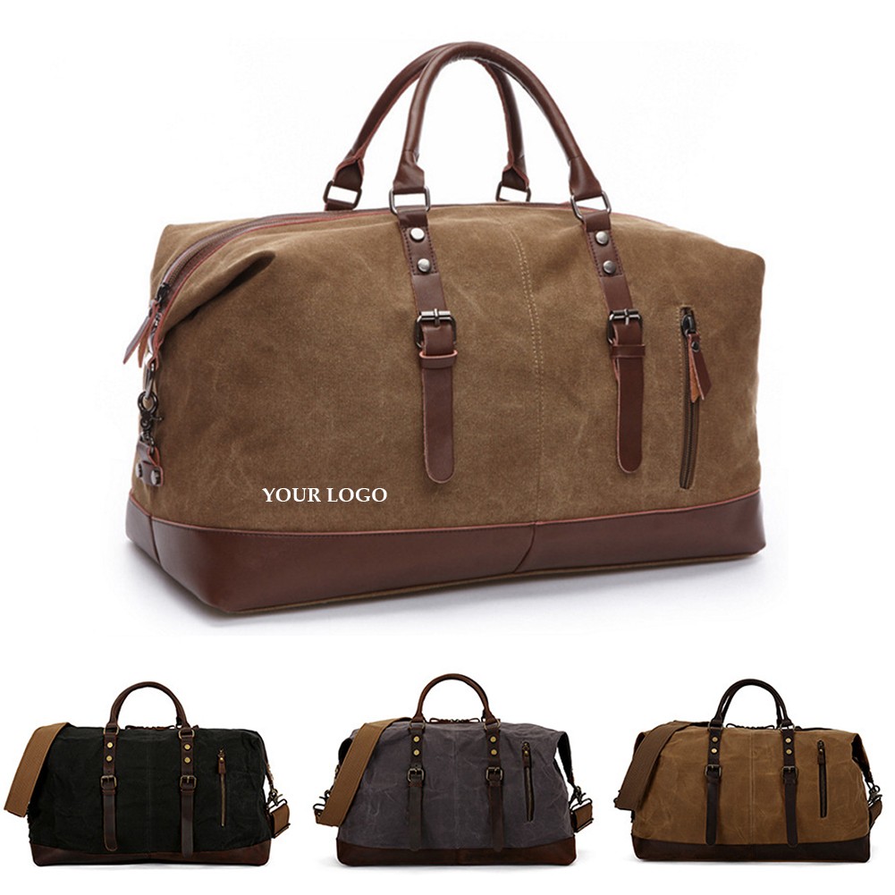 Pu Leather Travel Tote Duffel Bag Carry On 2