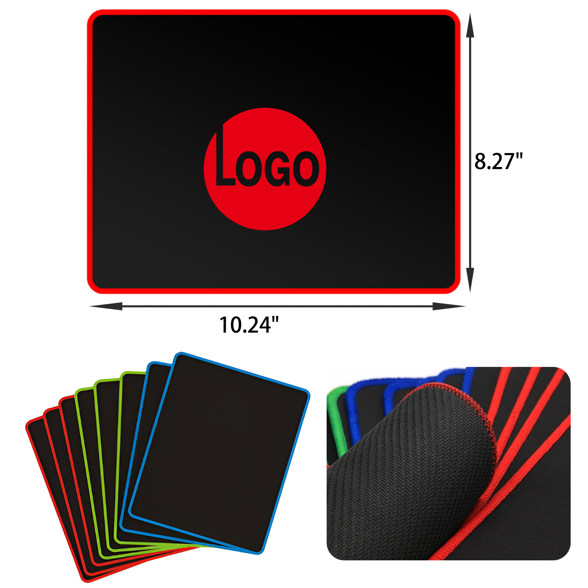 MOQ 50 PCS Durable Non Slip Rubber Mouse Pad 4