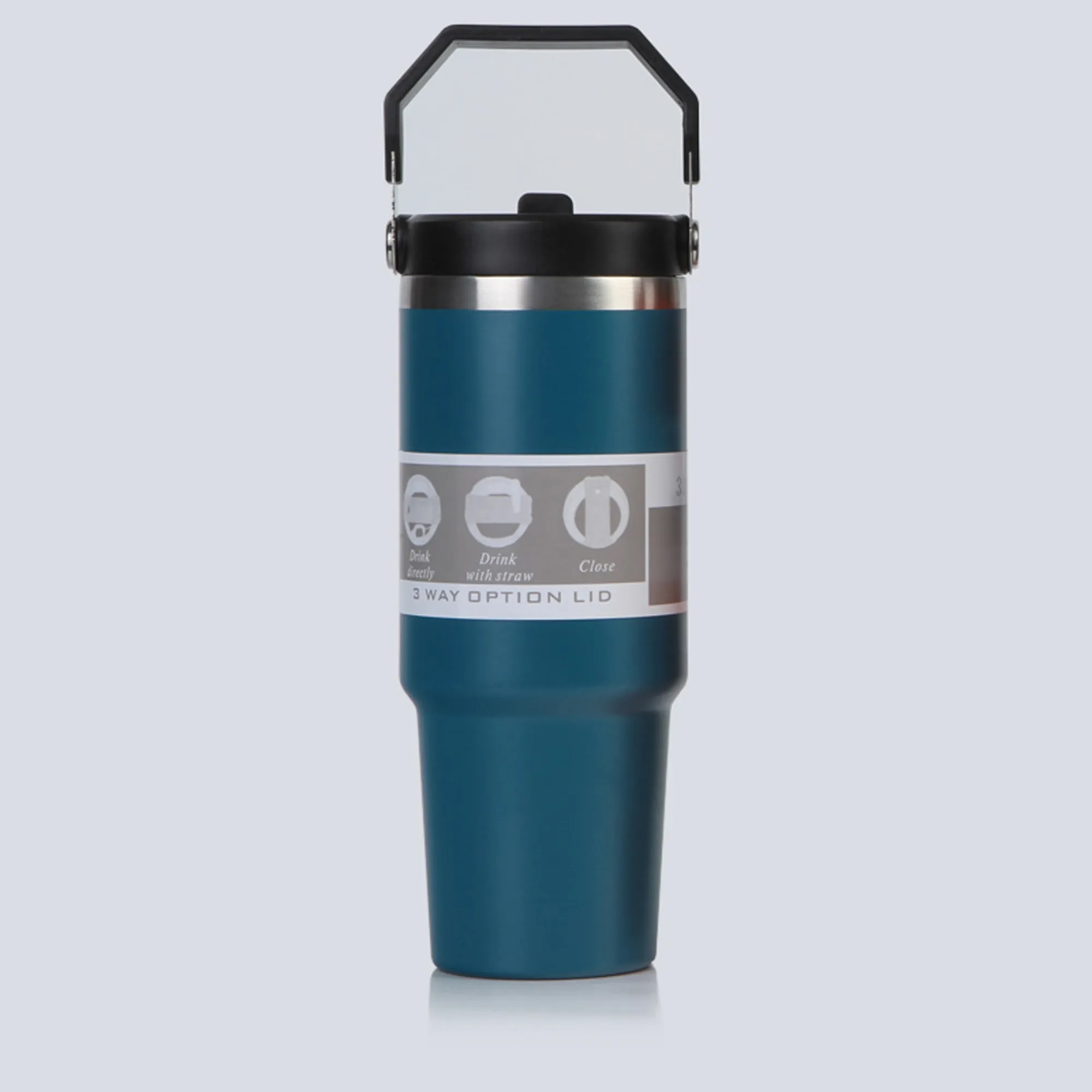 Stainless Steel Car Cup Ice Vacuum Coffee with Straw 5