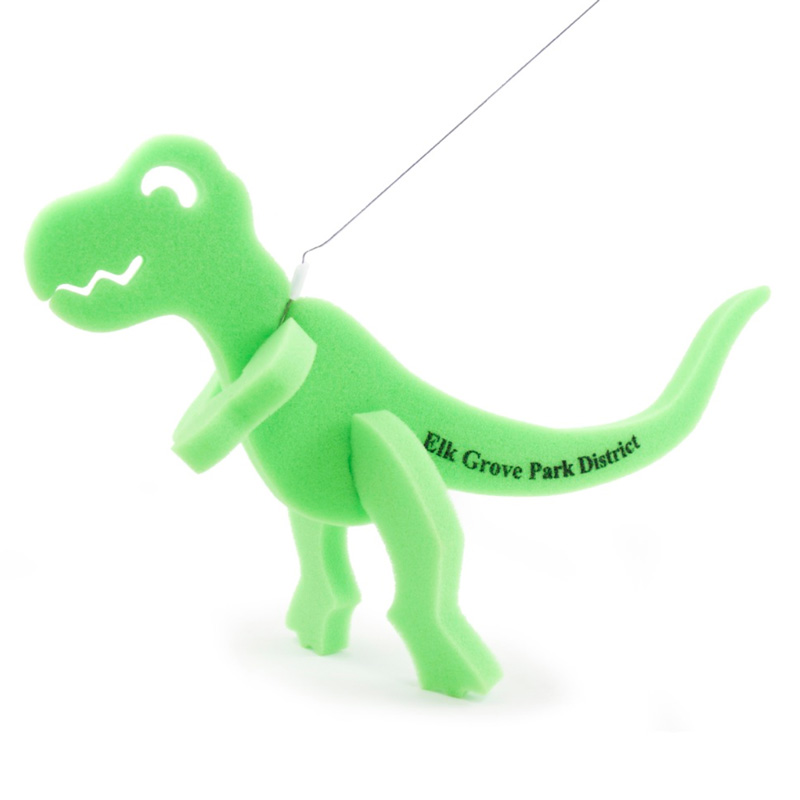 T-Rex Dinosaur on a leash 2