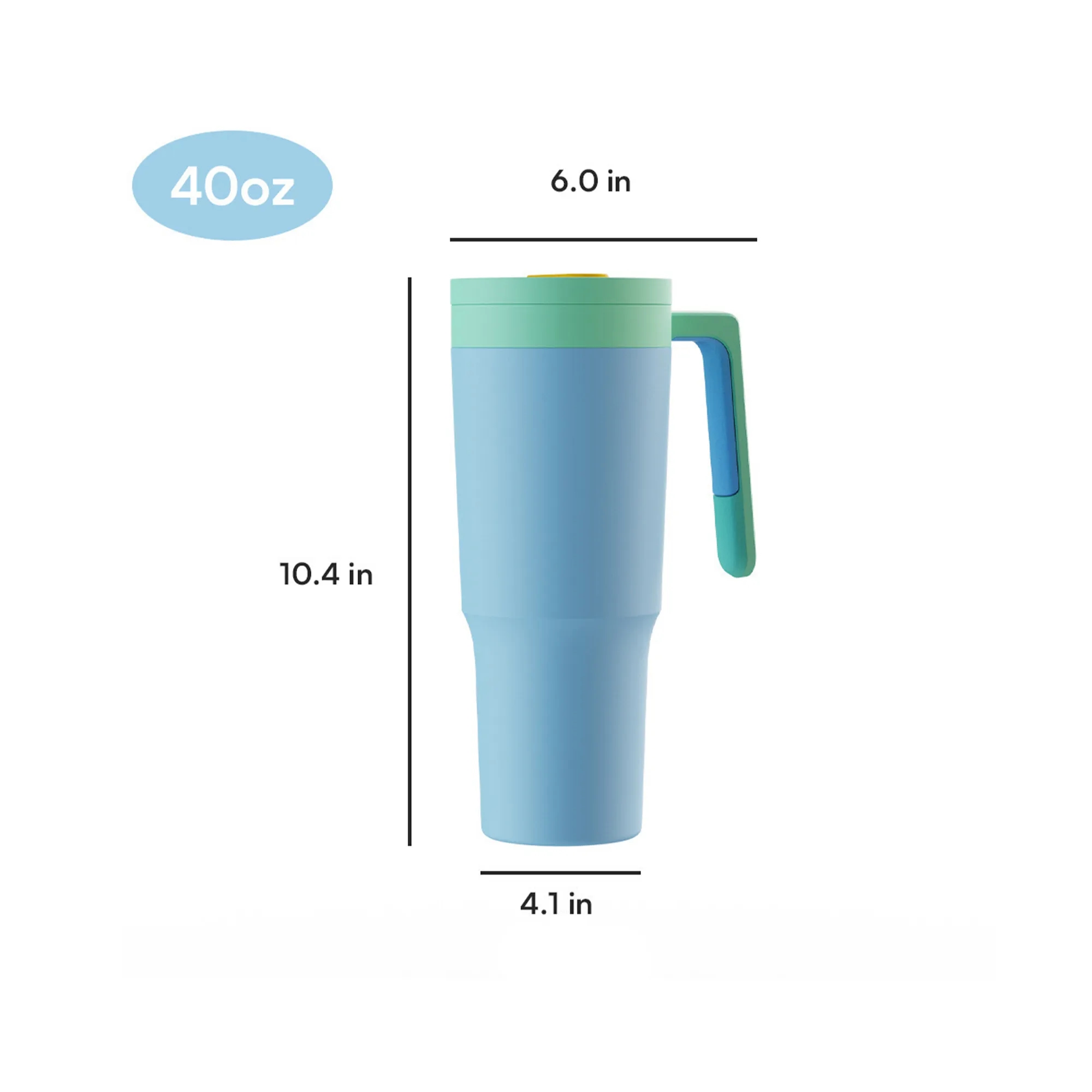 New 40oz Straw Cup with Handle 9