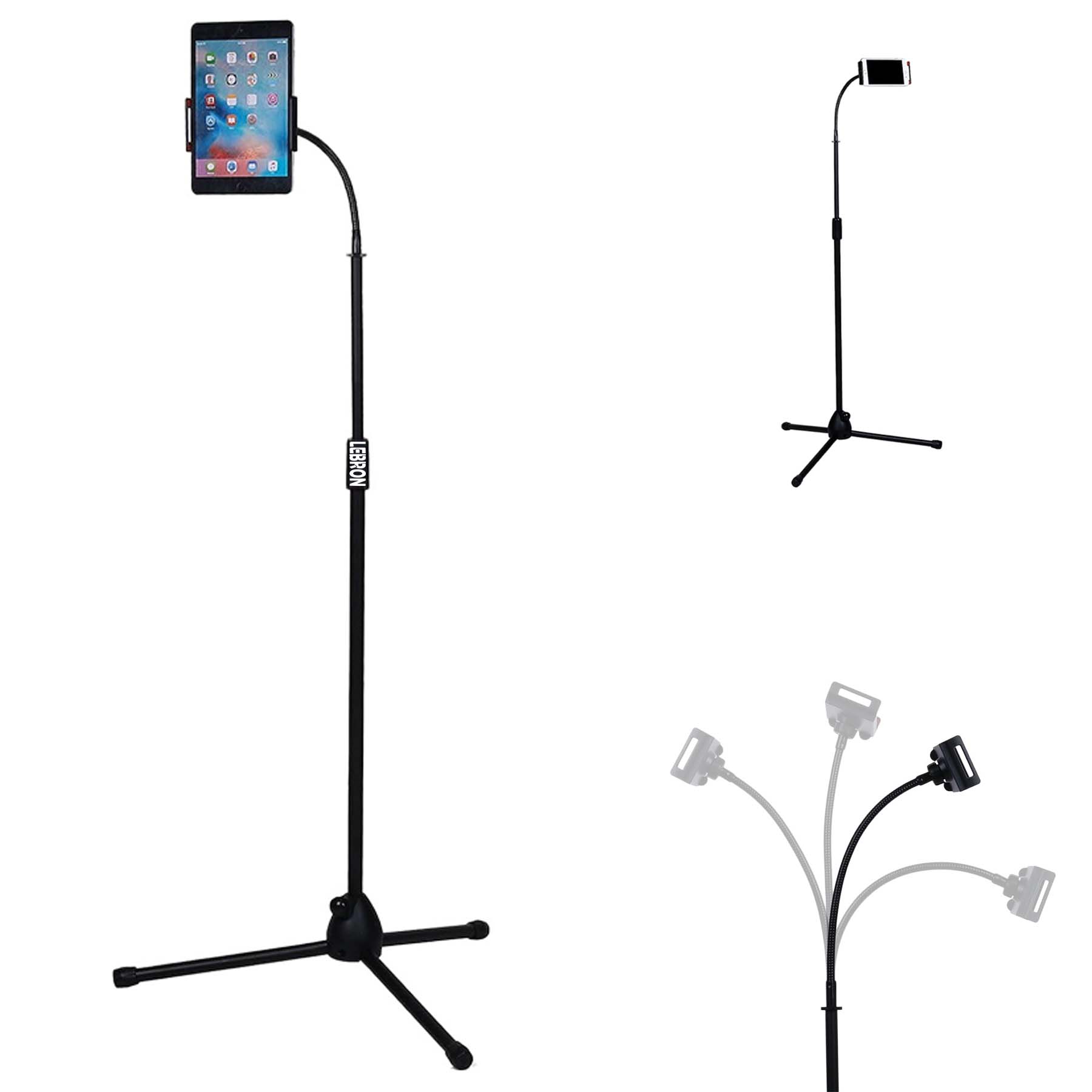 Retractable Adjustable Phone Floor Tripod Stand