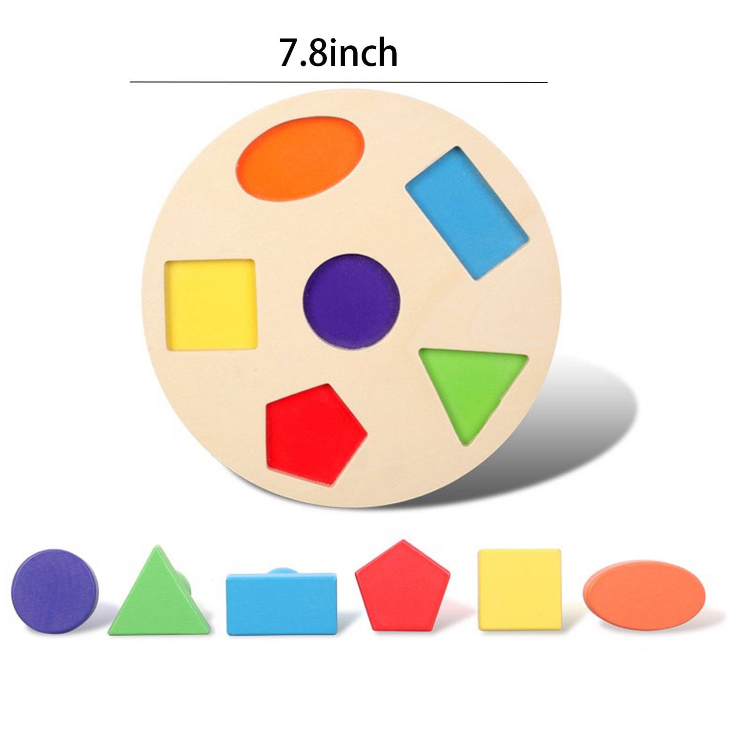 Toddler Wooden Geometric Shape Puzzle 5
