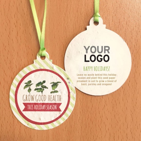 Grow Good Things Seed Paper Ball Ornaments 3