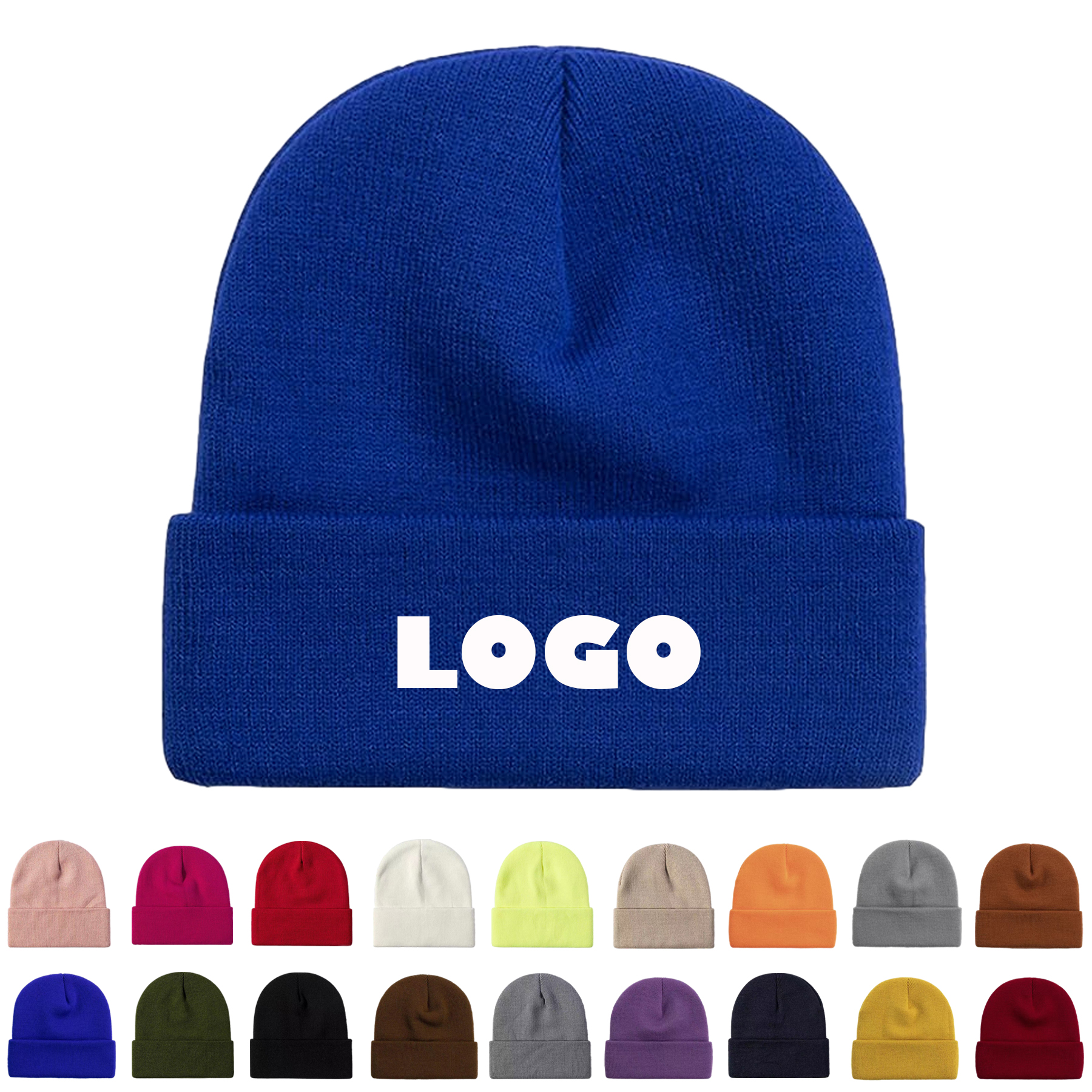 Winter Acrylic Knit Beanie Cap 2