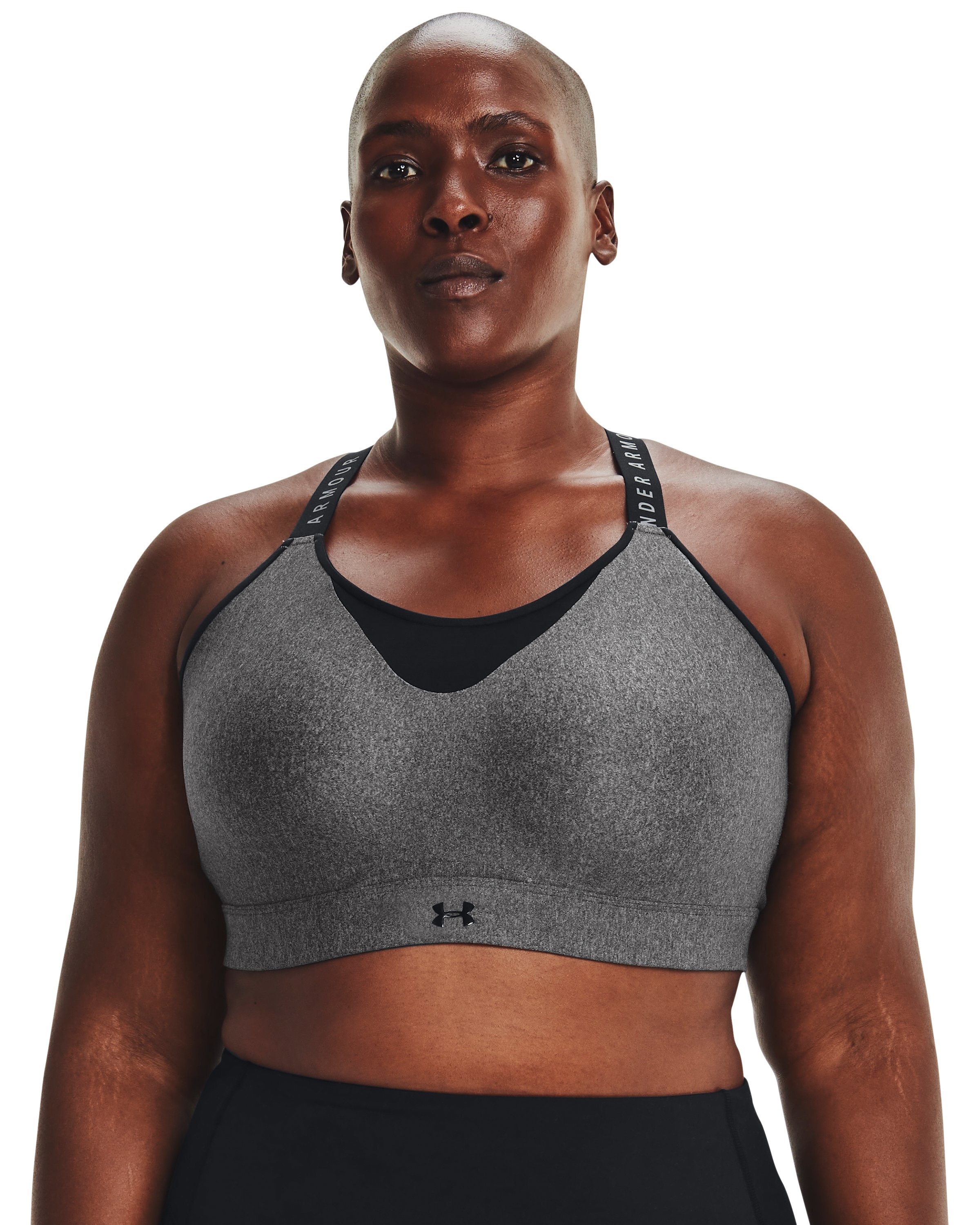 UA Infinity High Heather Women's Sports Bra 1