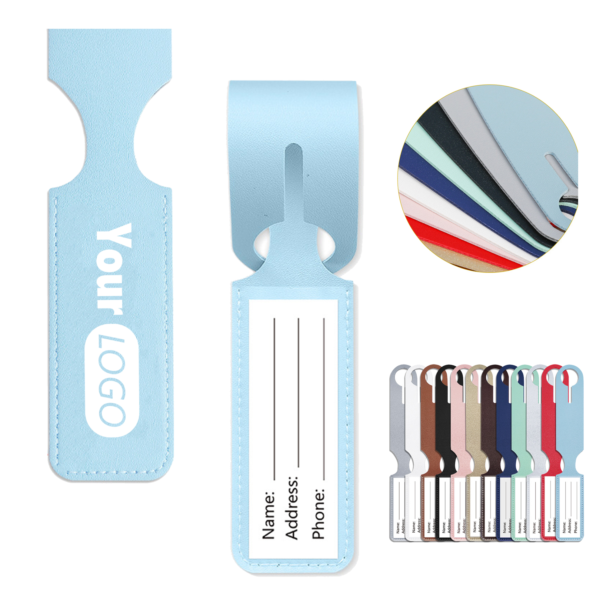 Custom PU Luggage ID Tag 3