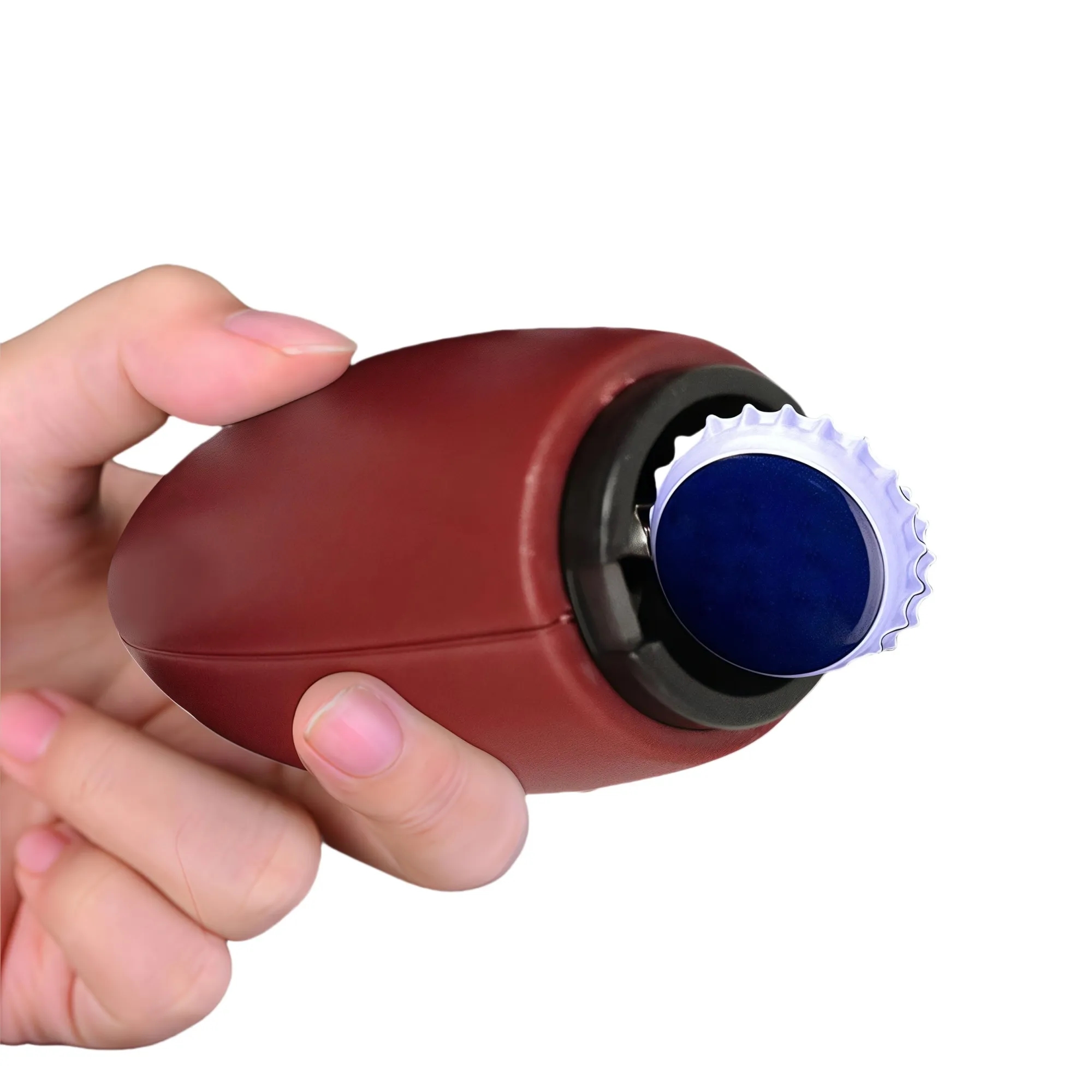 Football-Shaped Automatic Press Down Bottle Opener 3
