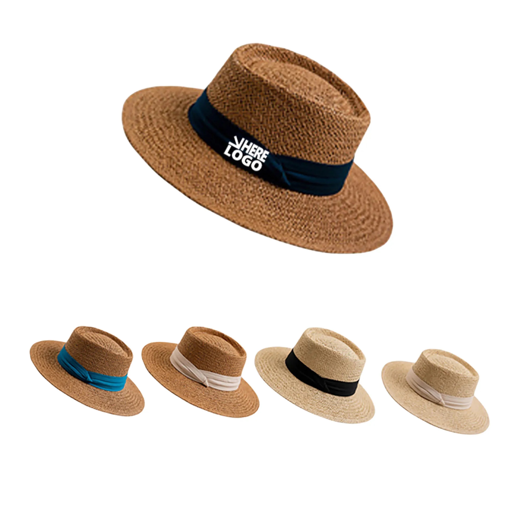 Womens Mens Wide Brim Straw Panama Hat 3