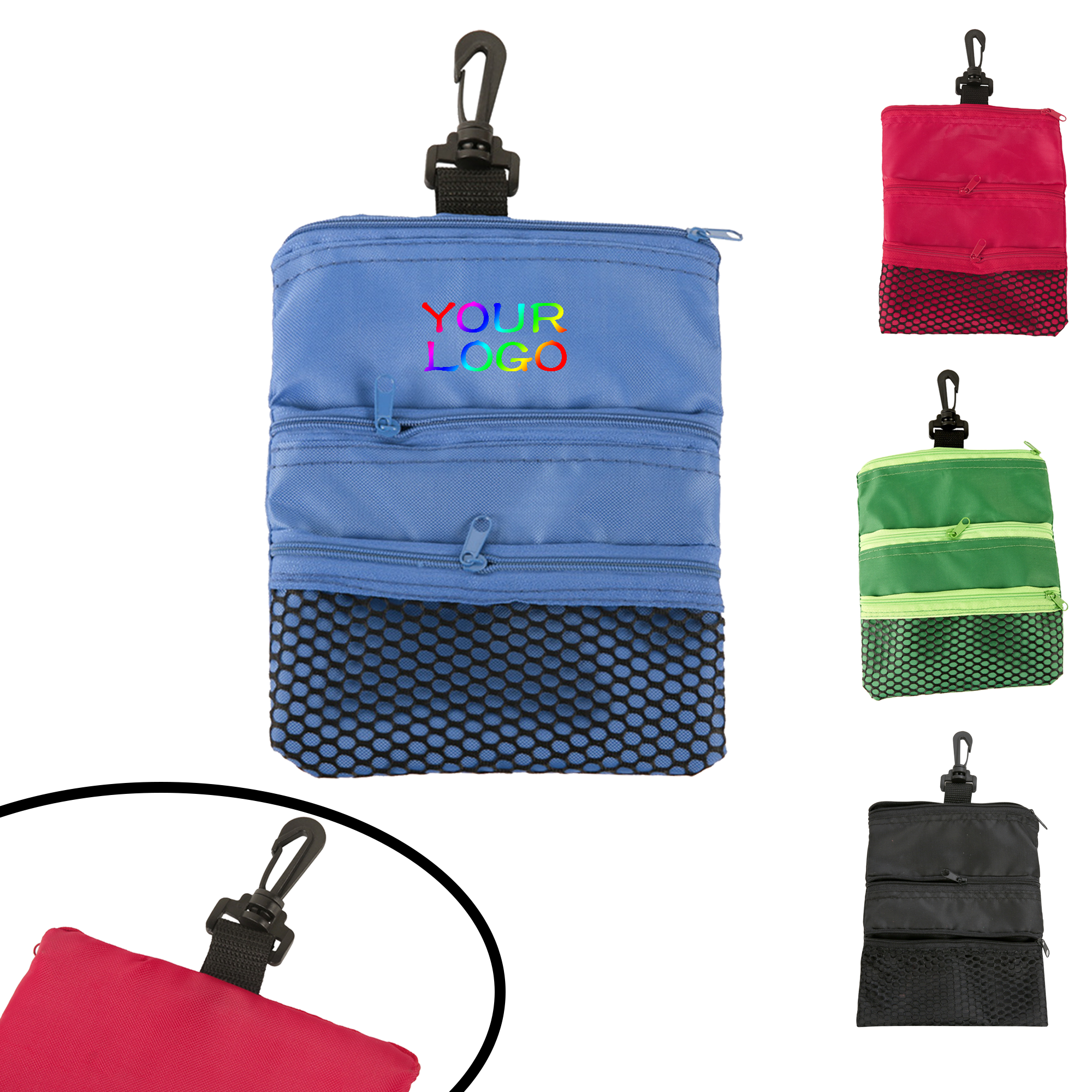 MOQ 20 PCS Zipper Golf Pouch 2