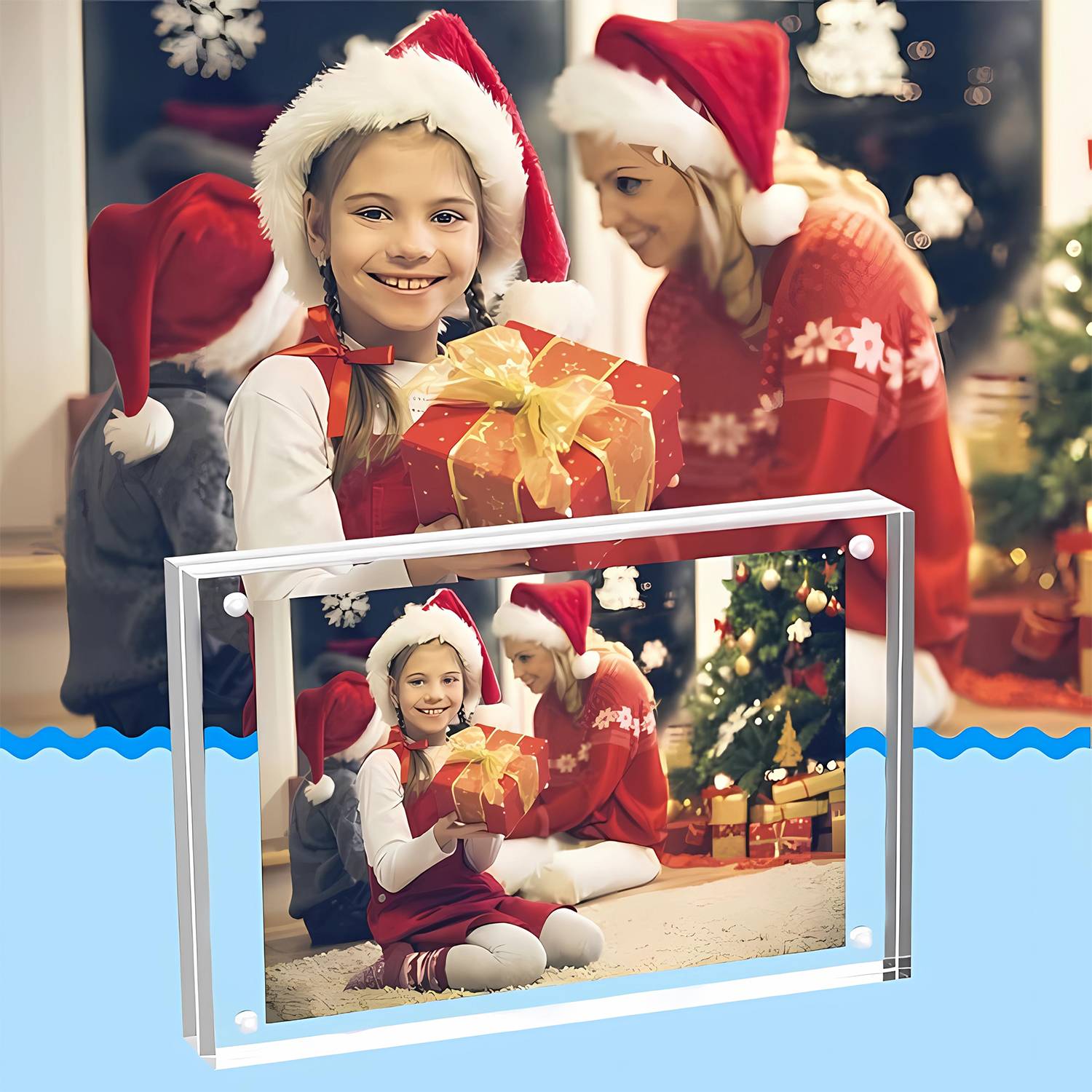 Transparent Acrylic Photo Frame Office And Home 3