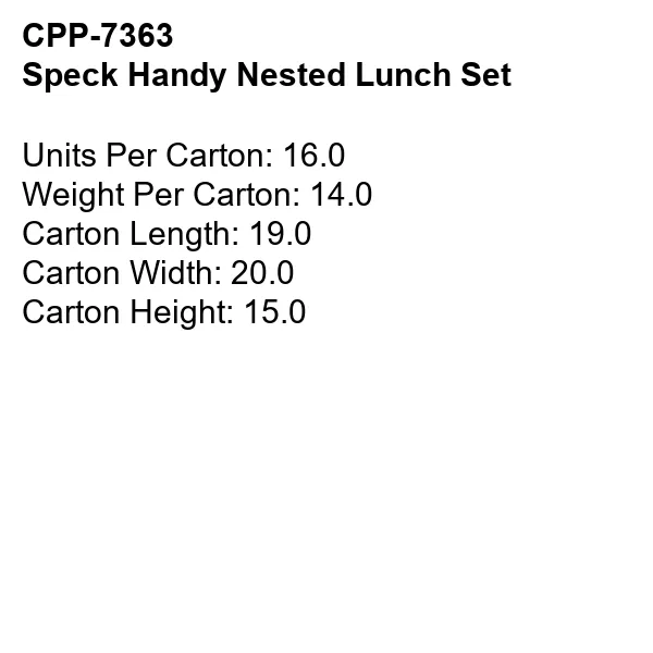 Speck Handy Nested Lunch Set 16