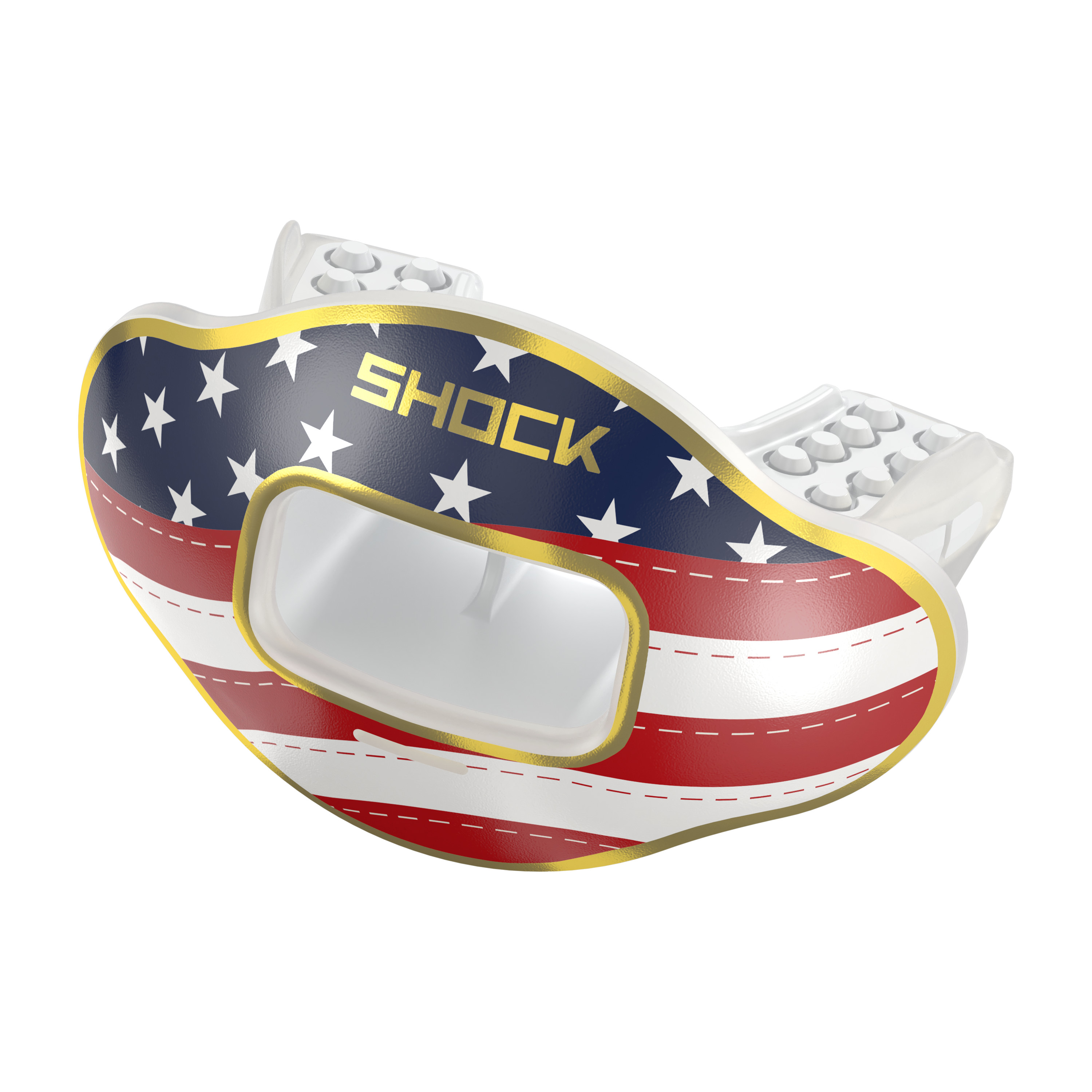 Max AirFlow Lip Guard Stars & Stripes/Gold 2