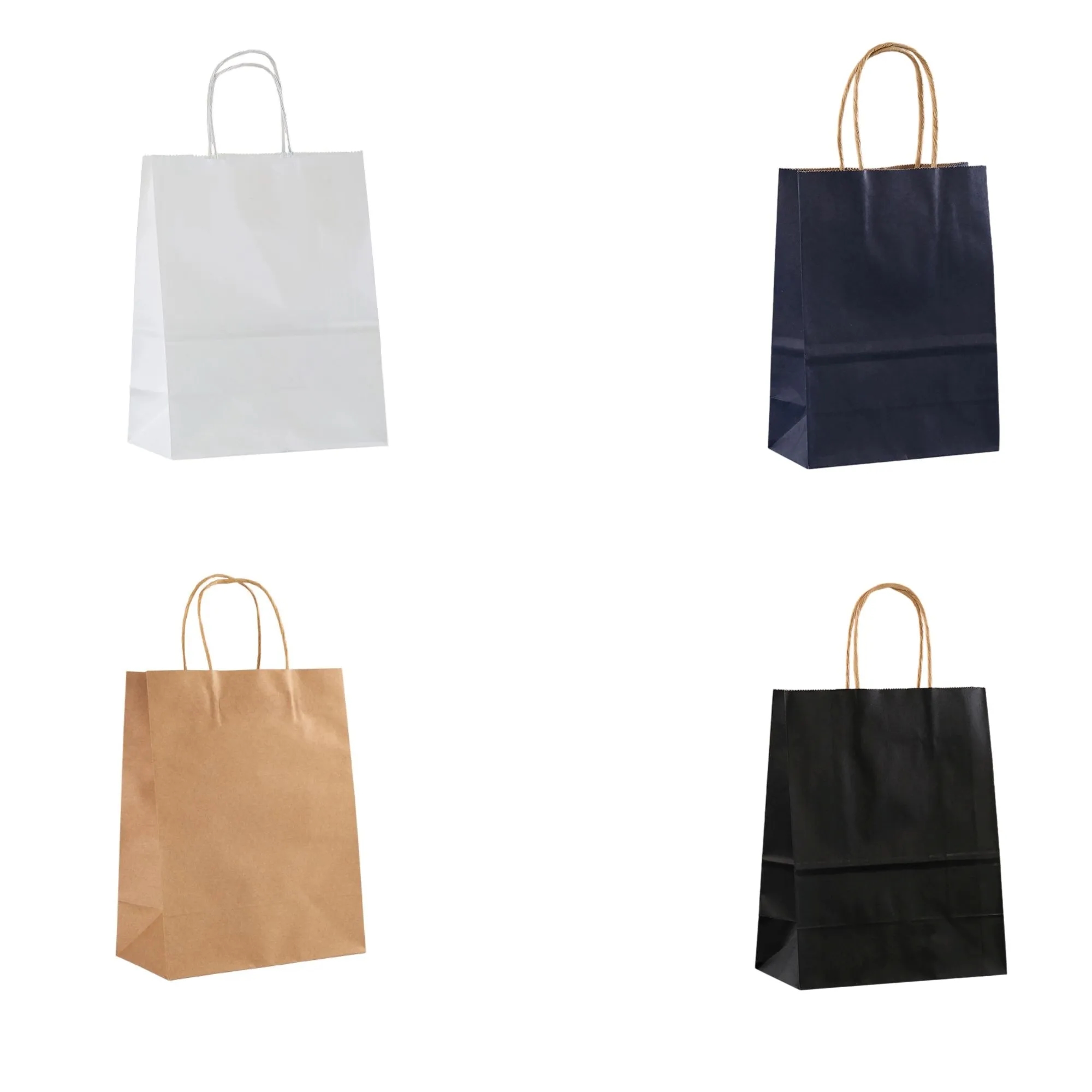Kraft Paper Gift Bag With Handle Free Shipping 3