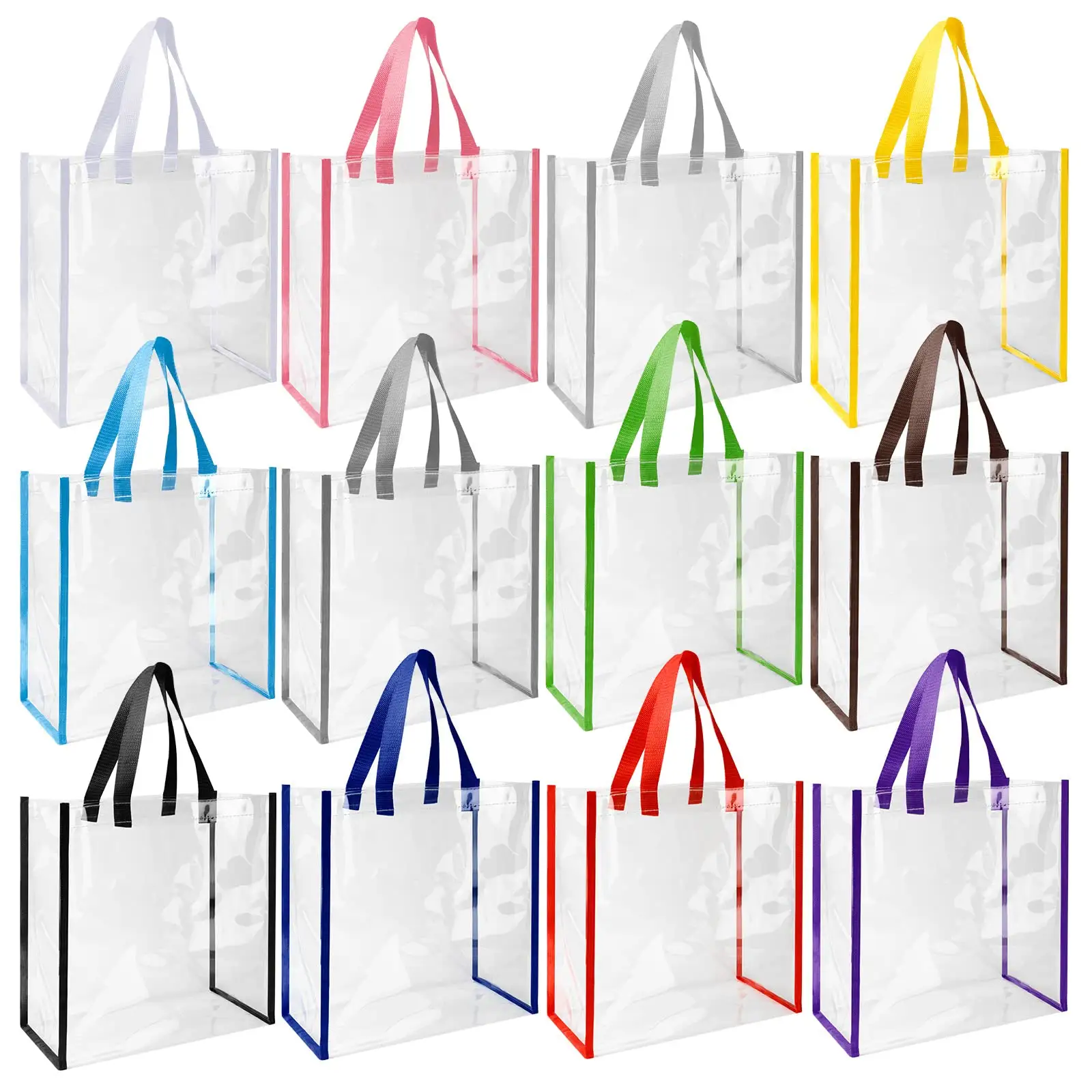 Stadium Approved Clear Transparent Pvc Tote Bag (12"X12"X6") 12