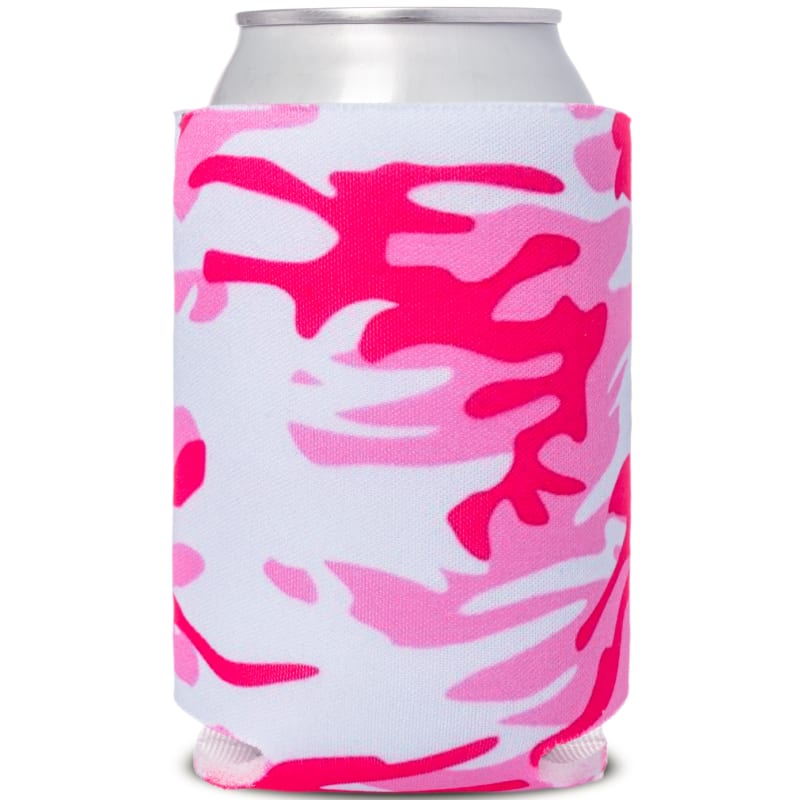 Custom Colored Camo Foam Collapsible Coolies, custom koozie with logo imprint 11
