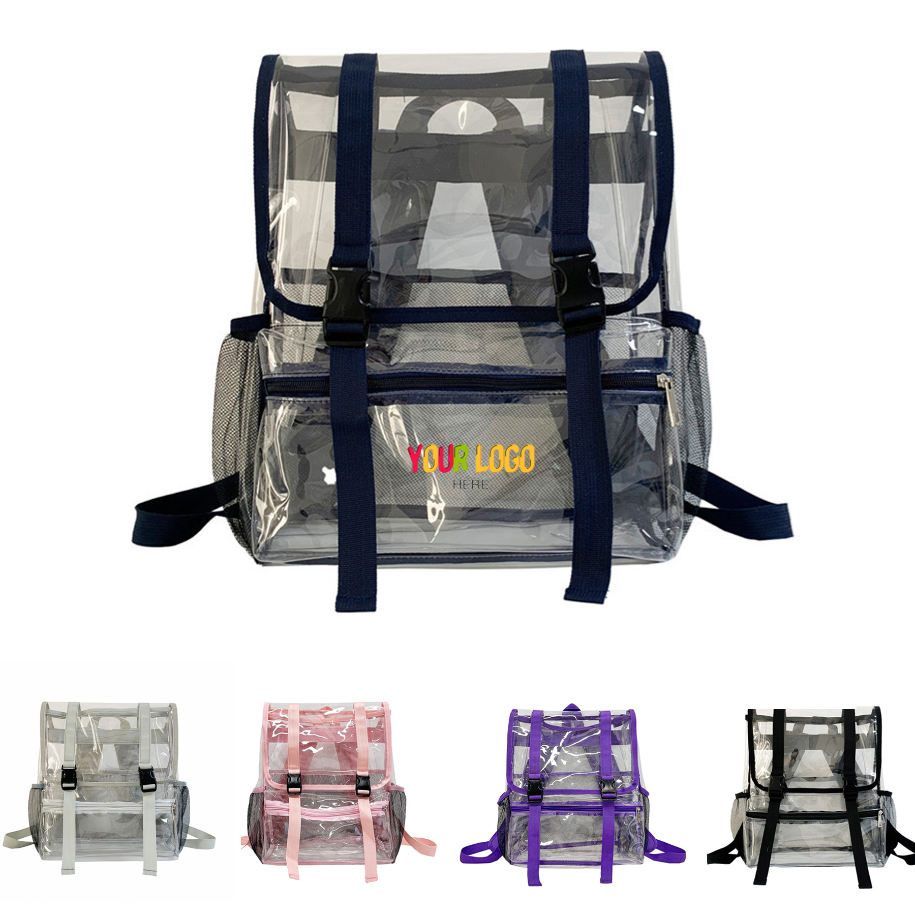 Stadium Approved Clear PVC Backpack 2